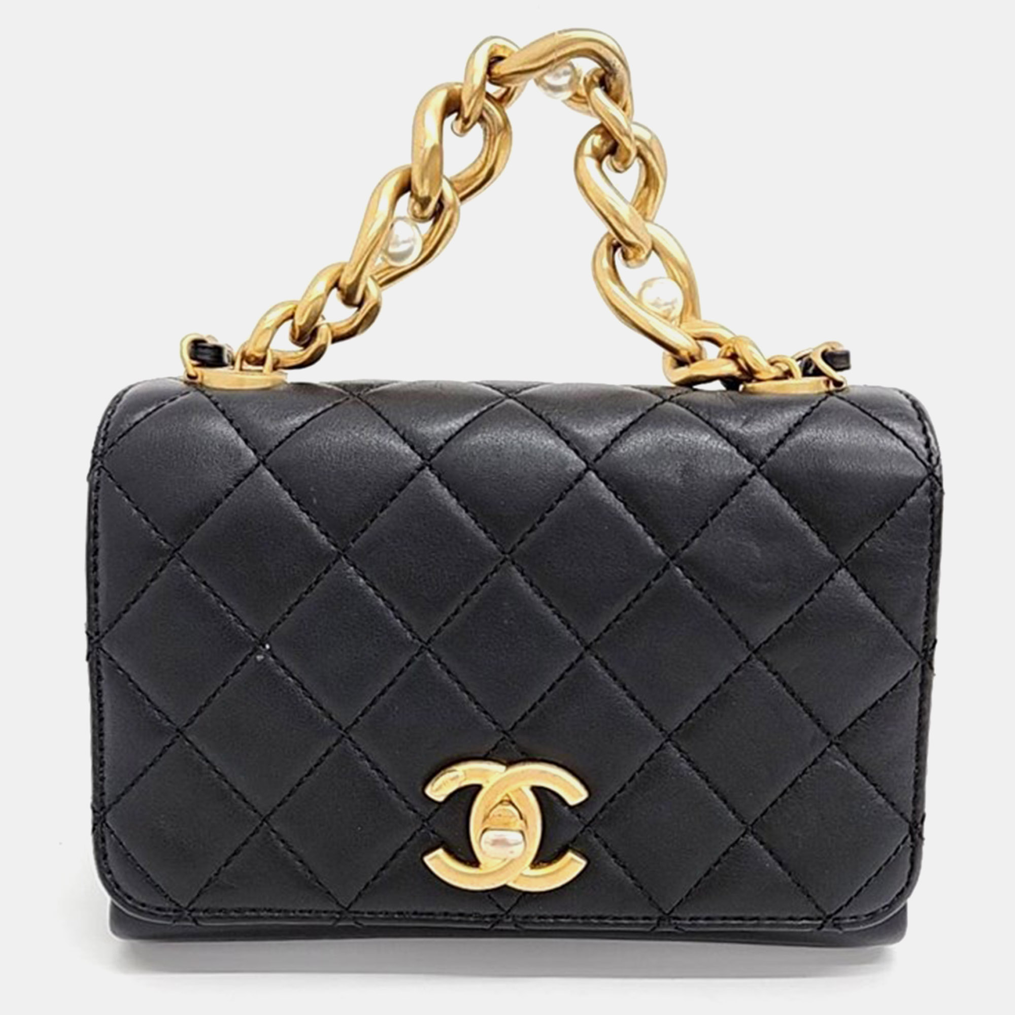Chanel pearl flap tote/shoulder bag