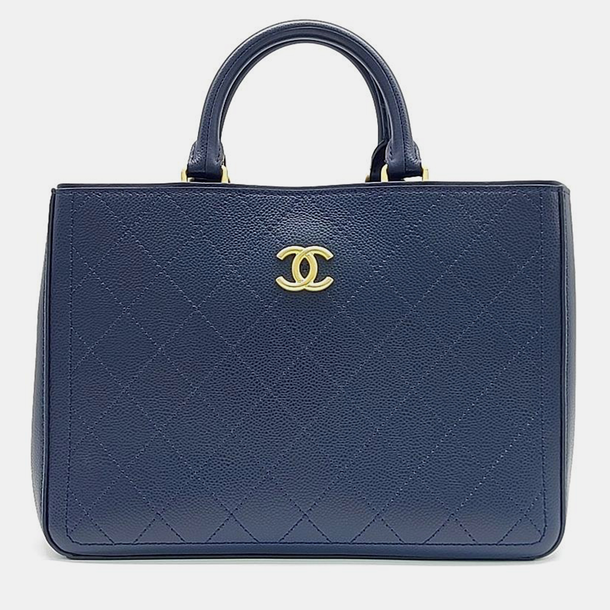 

Chanel caviar Tote Handbag, Navy blue