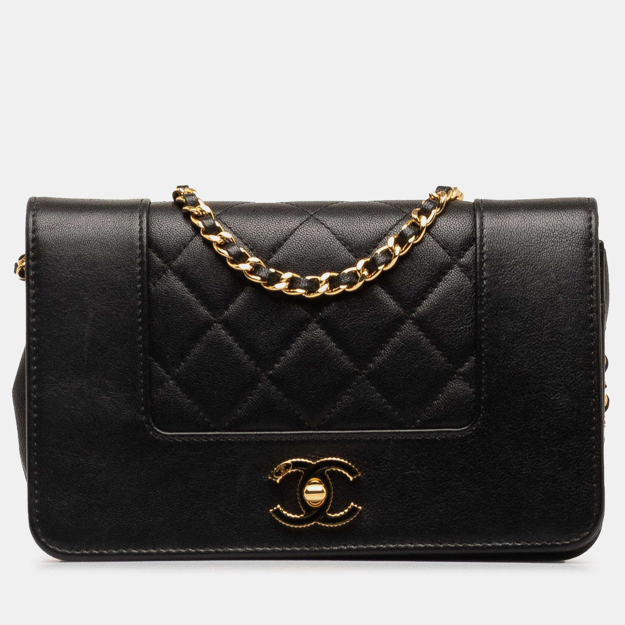 Chanel mademoiselle wallet on chain