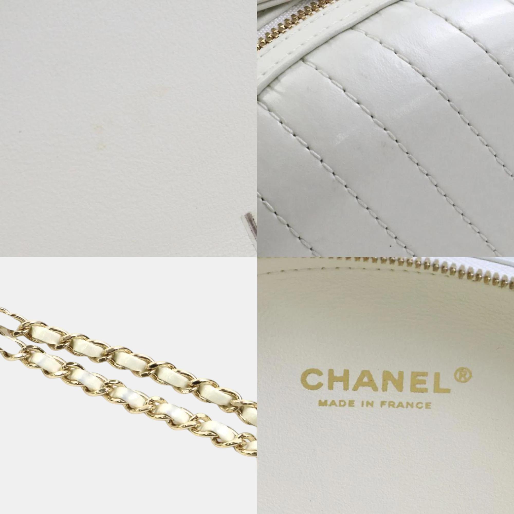 Chanel White La Pausa Evening Bag