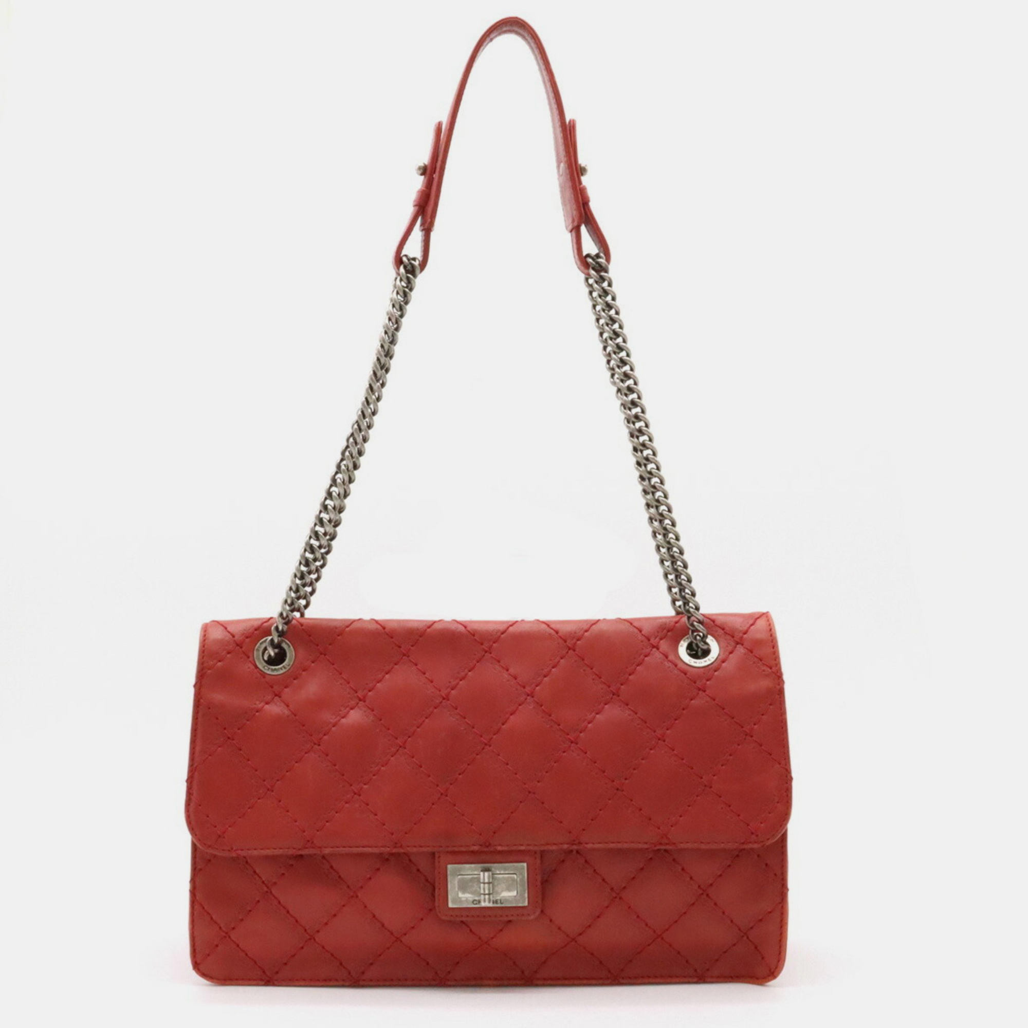 Chanel red  leather reissue 226  shoulder bag
