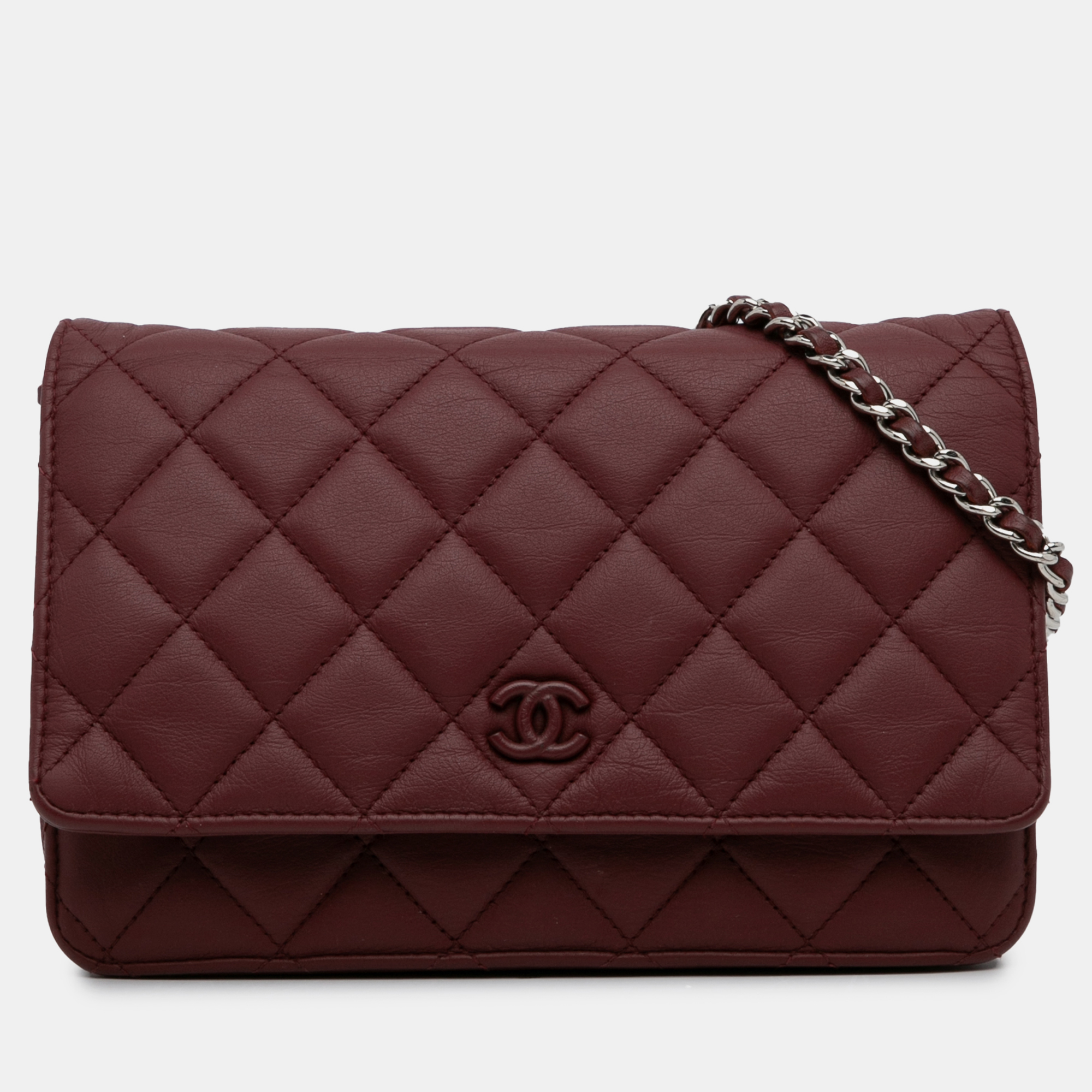 Chanel classic lambskin wallet on chain