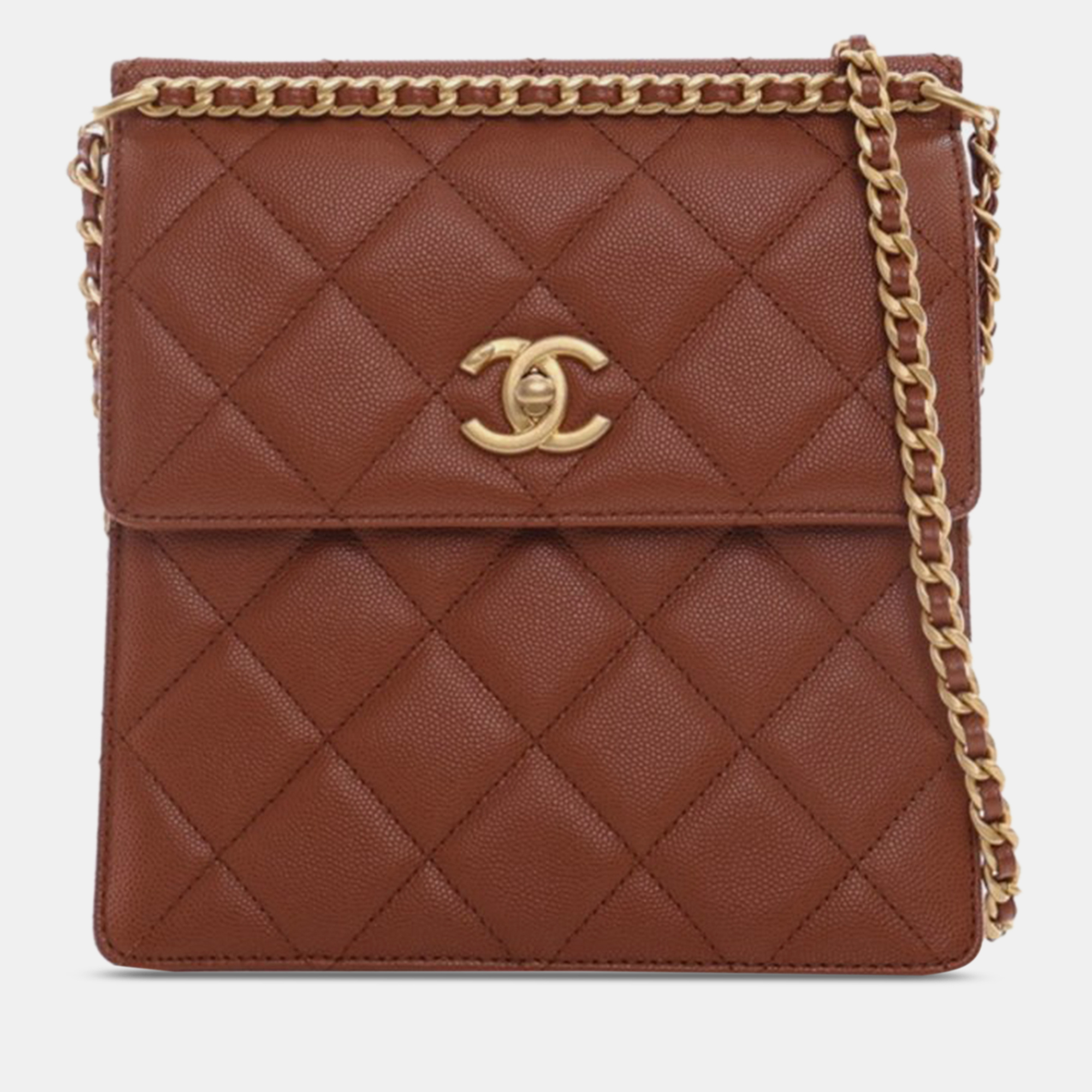 Chanel cc quilted caviar backpack