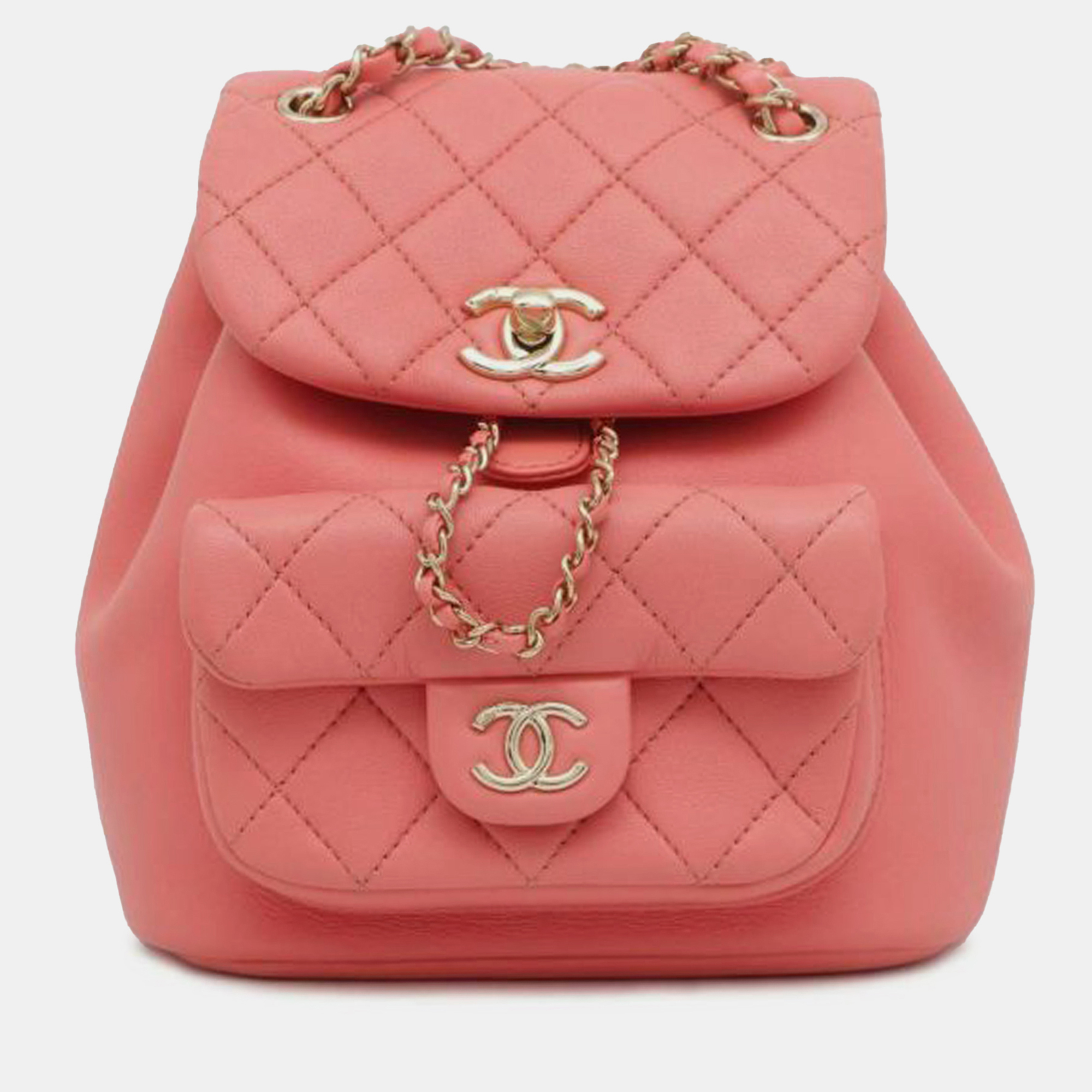 Chanel small lambskin duma backpack