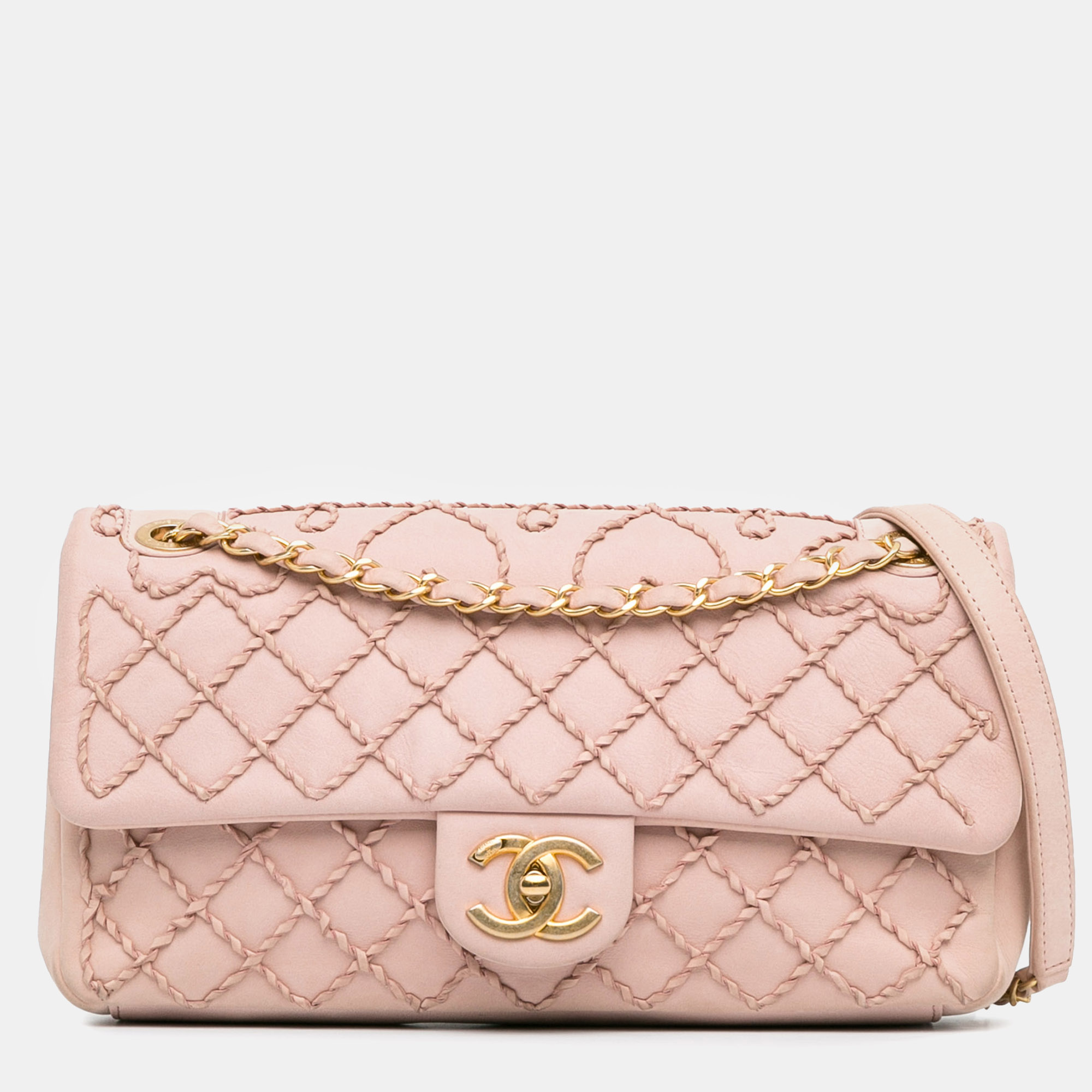 Chanel twist quilted heart flap