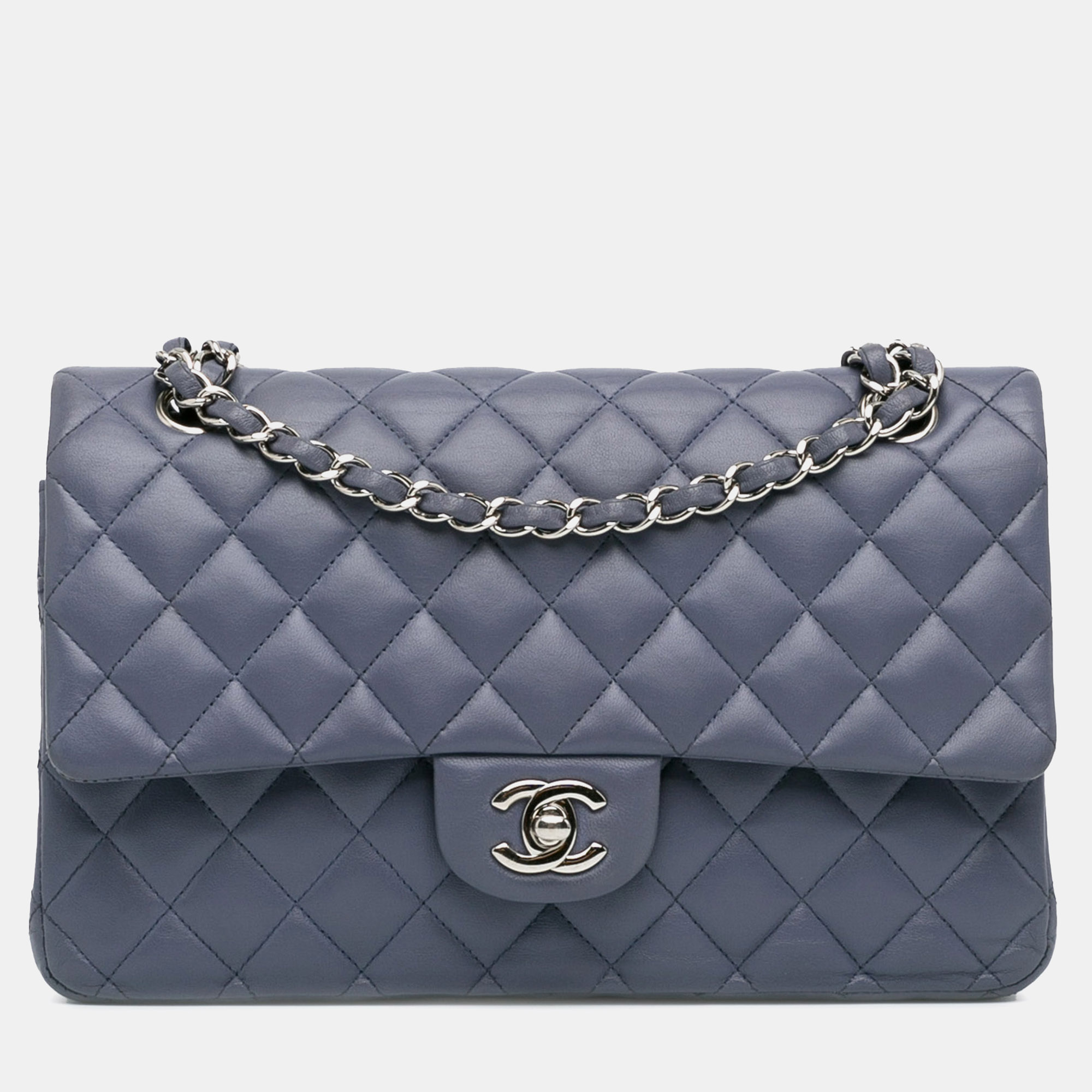 Chanel medium classic lambskin double flap bag