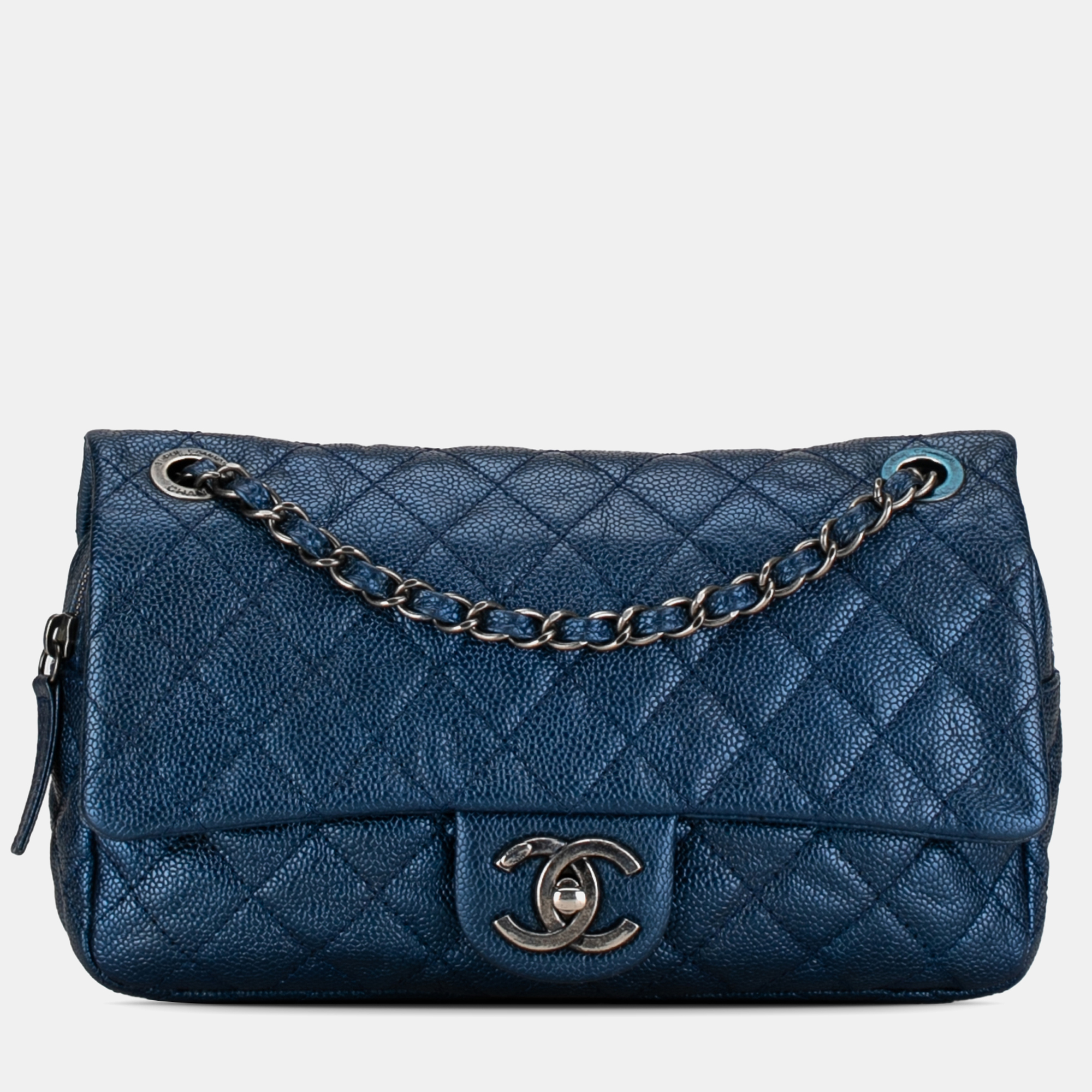 Chanel medium quilted caviar easy flap