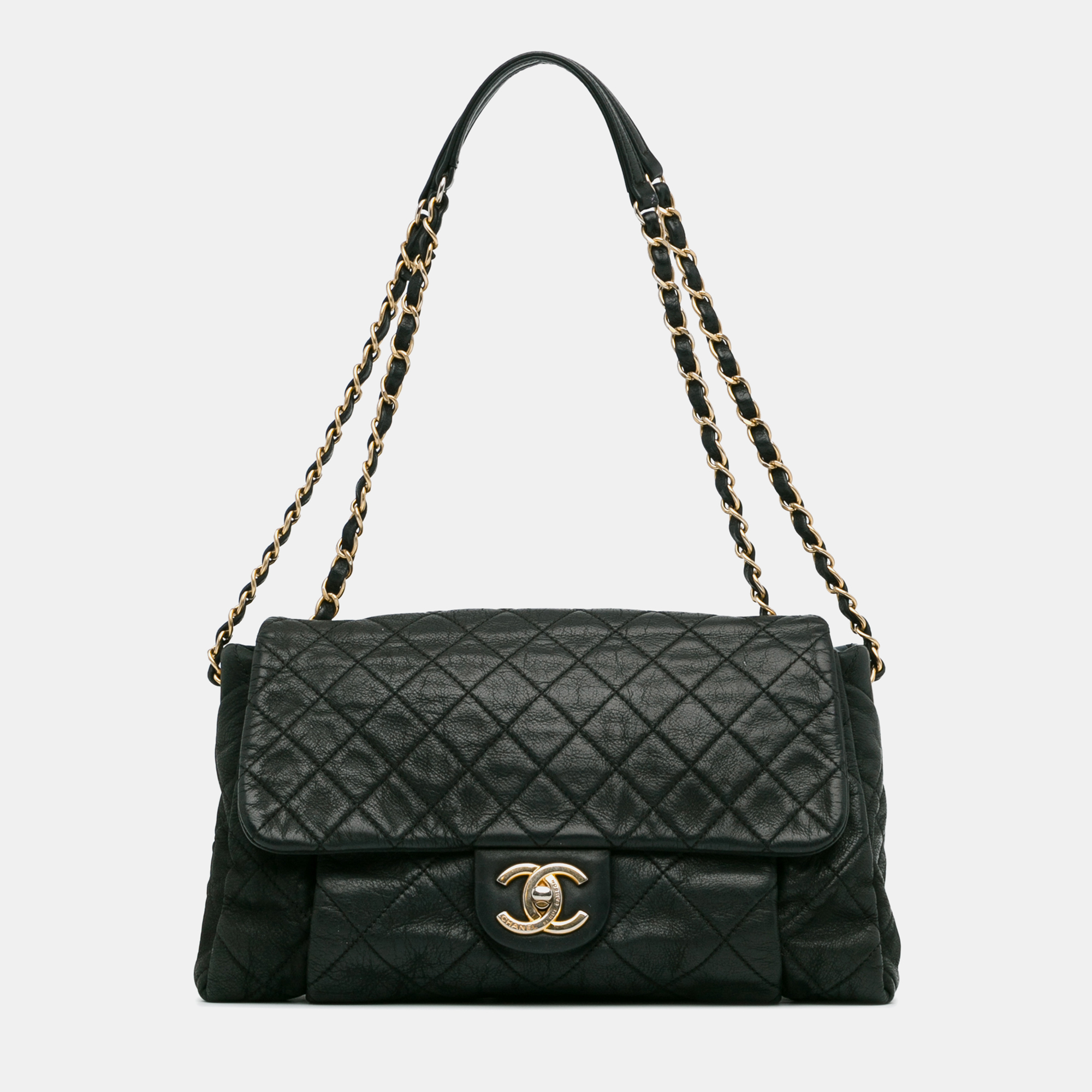 Chanel large calfskin chic quilt flap