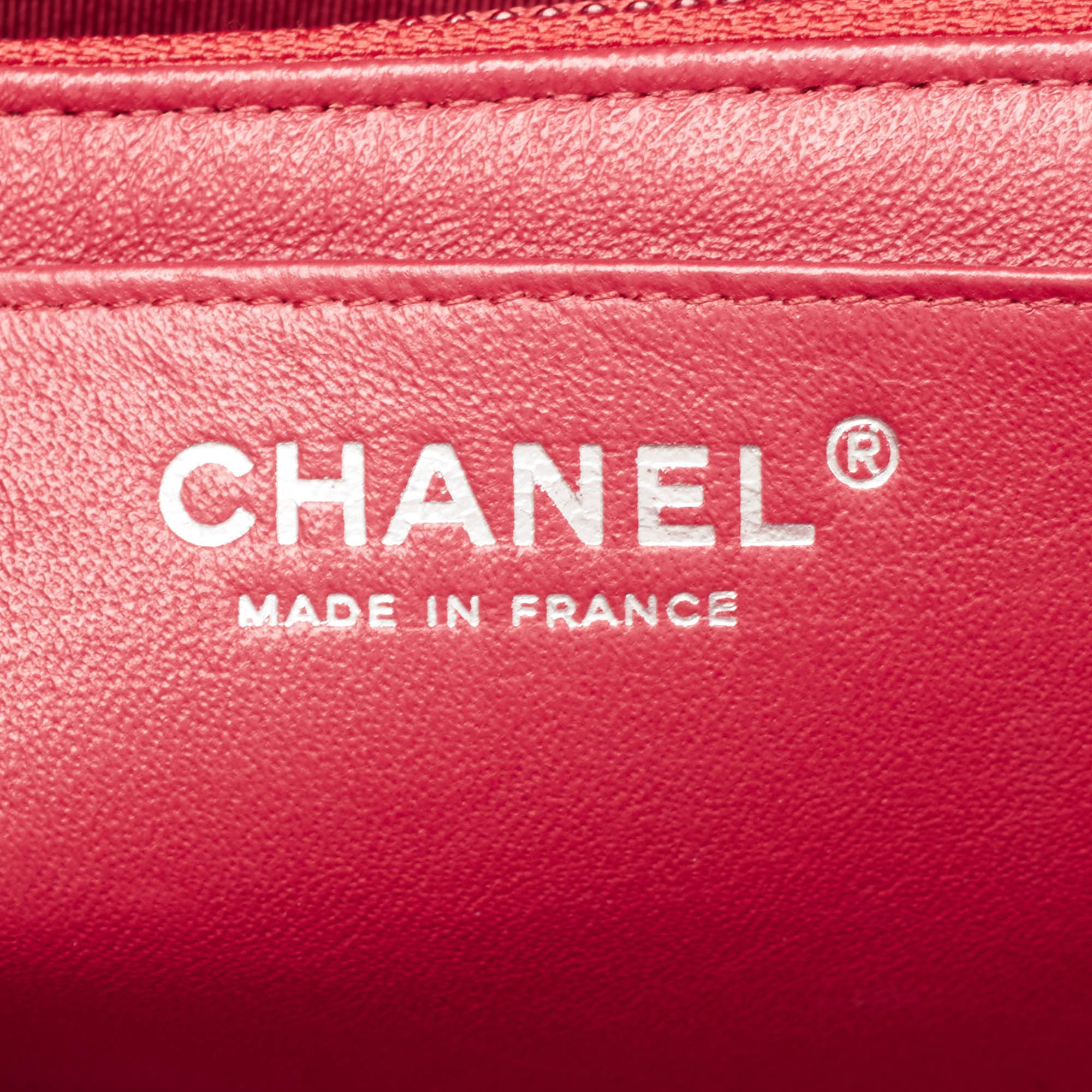 Chanel Red Quilted Leather Maxi Classic Single Flap Bag