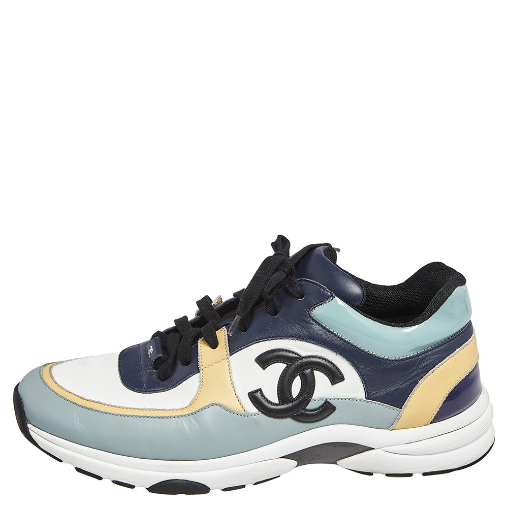 Chanel Multicolor Patent Leather And Leather CC Logo Lace Up Sneakers Size
Chanel Multicolor Patent Leather And Leather CC Logo Lace Up Sneakers Size