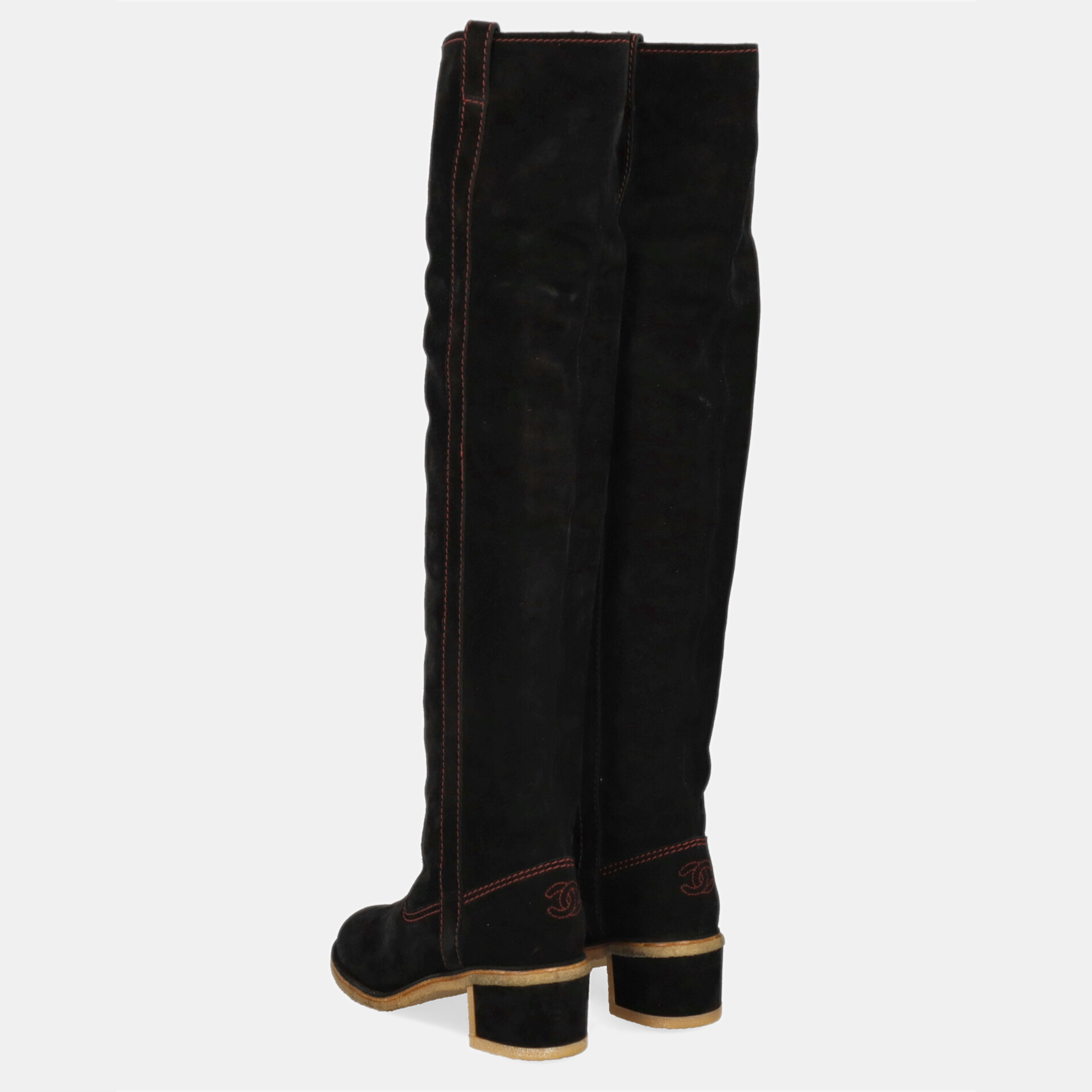 Chanel  Women's Leather Boots - Black - EU 38