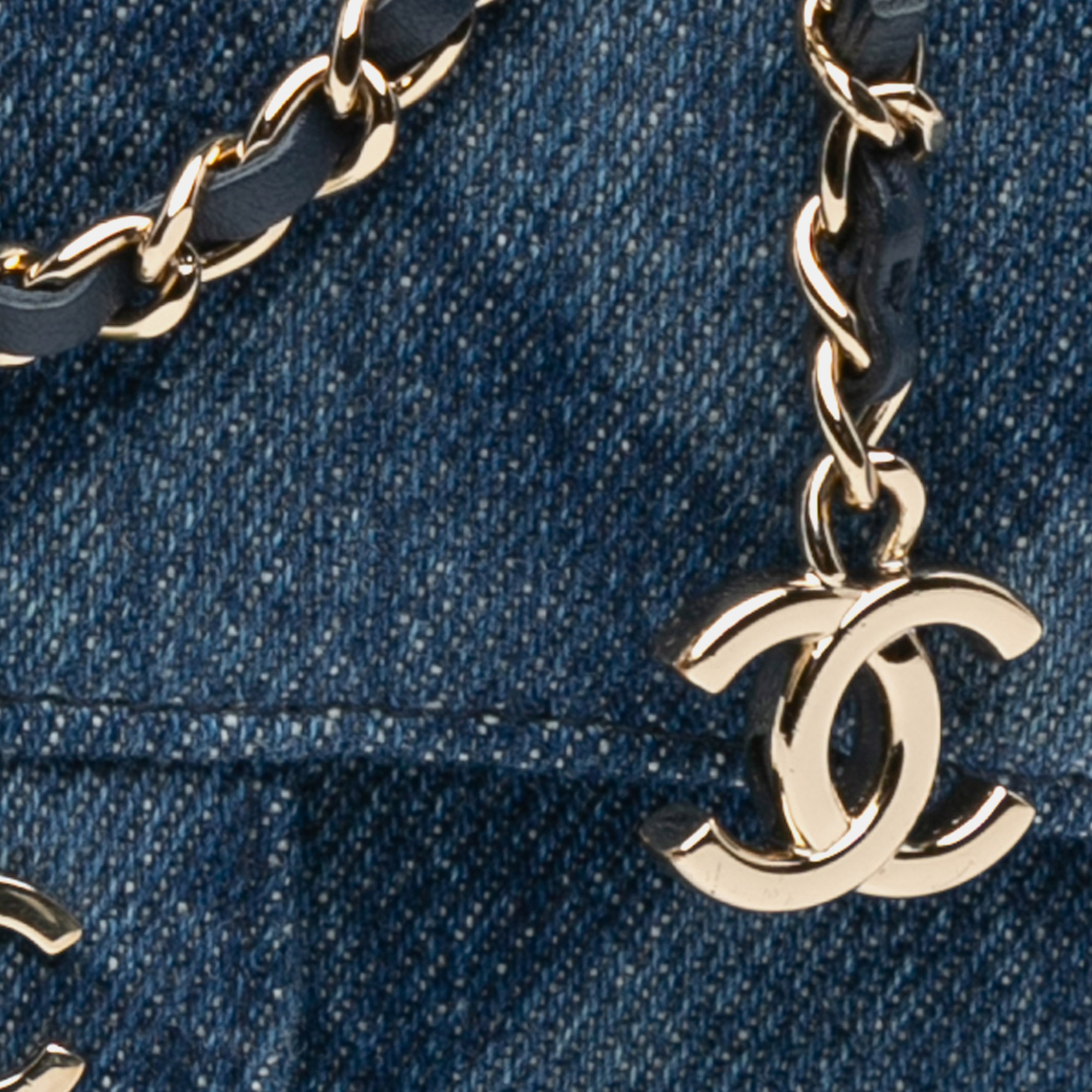 Chanel Denim Printed Belt Bag