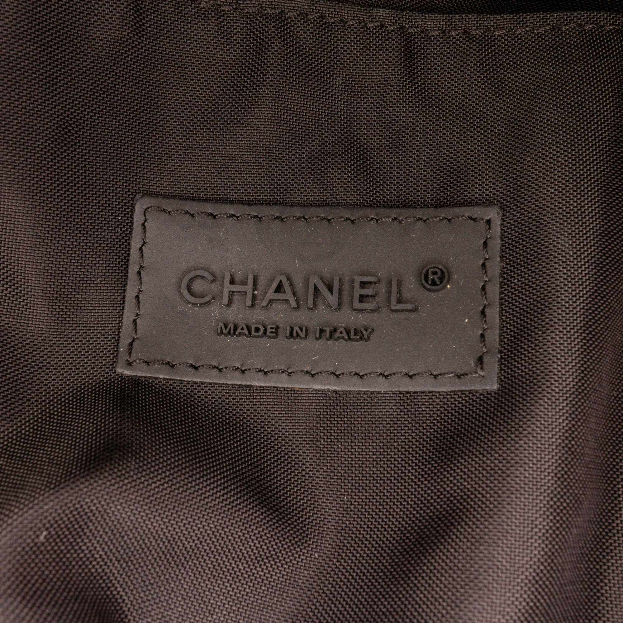 Chanel Black/White New Travel Line Sports Backpack