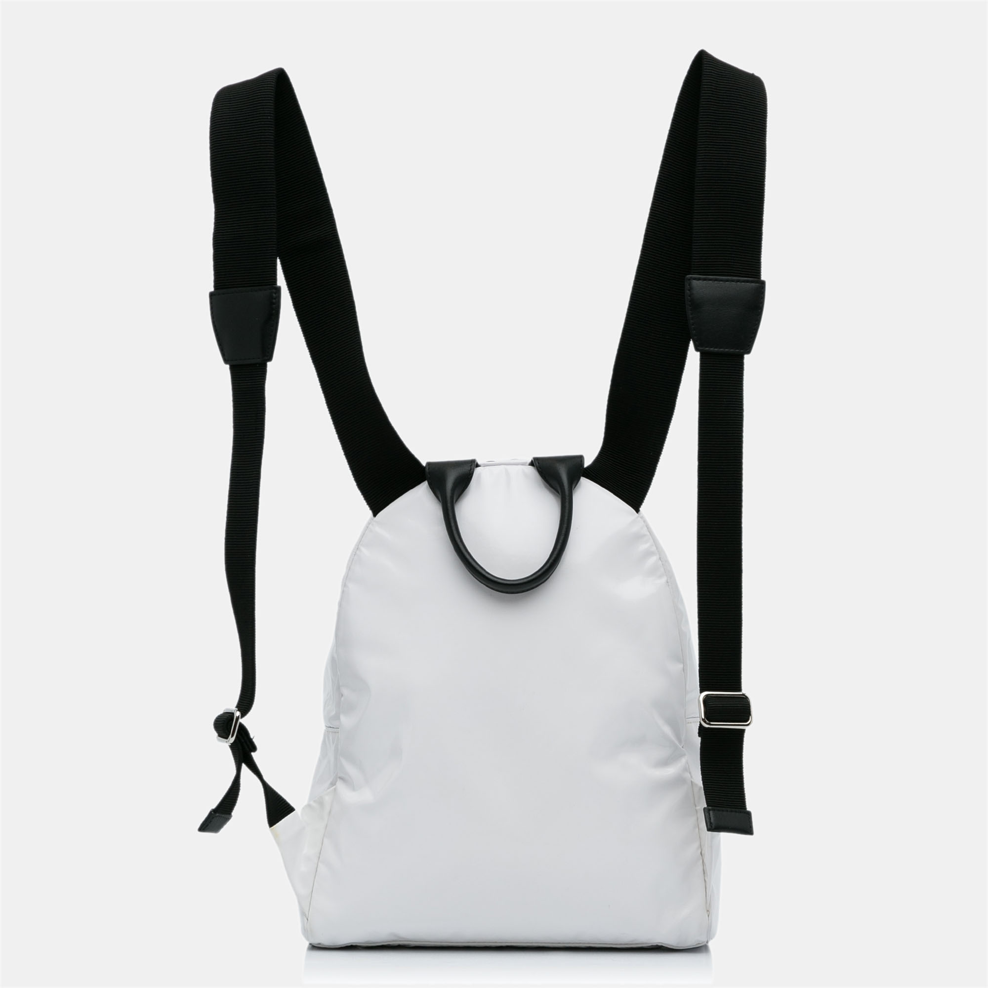 Chanel White La Pausa Vinyl Backpack