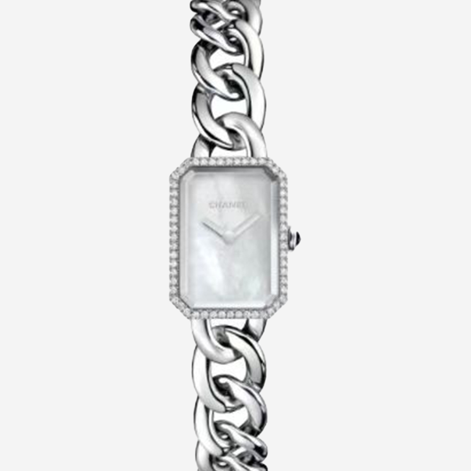 Chanel White MOP Diamond Stainless Steel Premiere H3253 Quartz Women's Wristwatch 16 mm
Chanel White MOP Diamond Stainless Steel Premiere H3253 Quartz Women's Wristwatch 16 mm