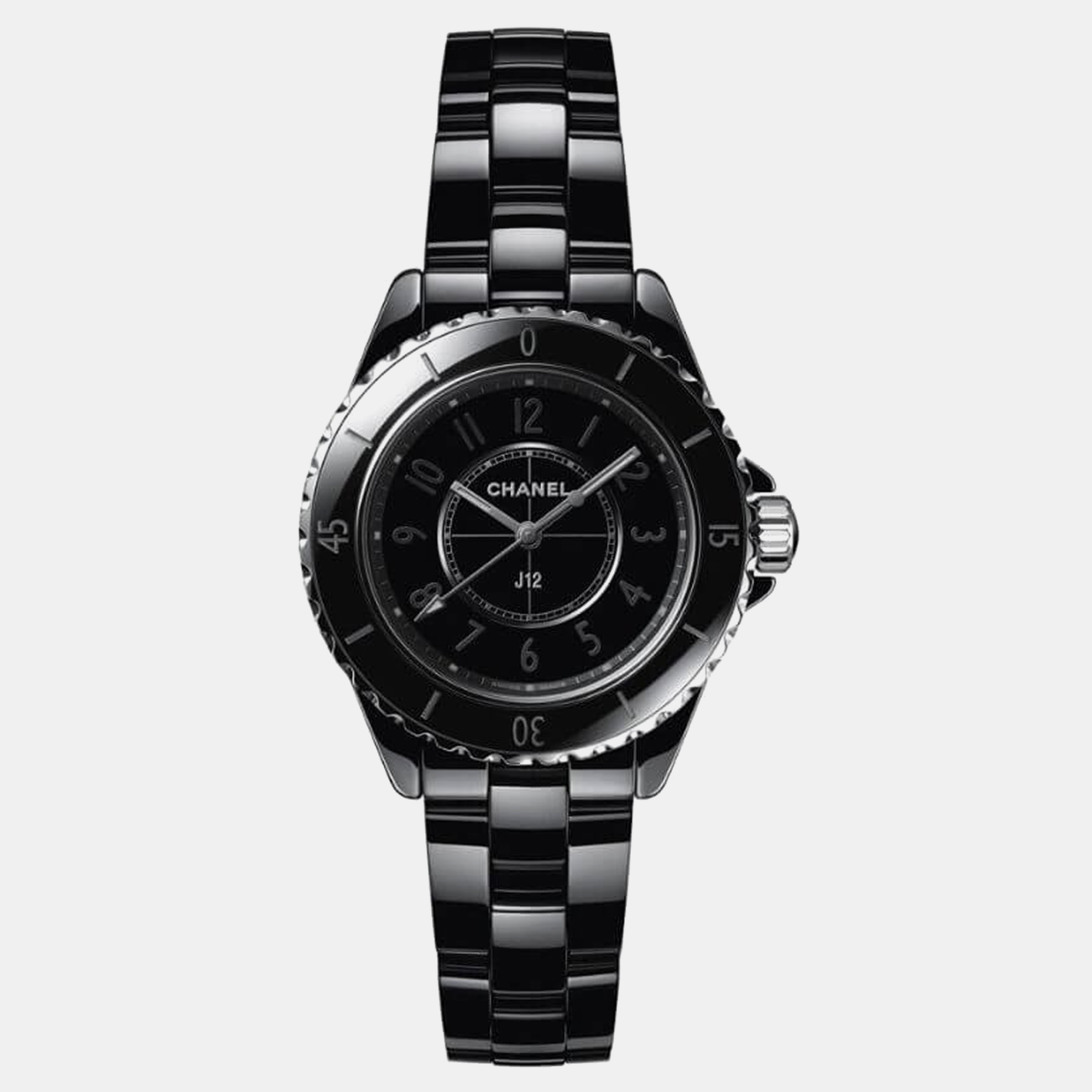 Chanel Black Ceramic Stainless Steel J12 H6346 Quartz Women's Wristwatch
Chanel Black Ceramic Stainless Steel J12 H6346 Quartz Women's Wristwatch