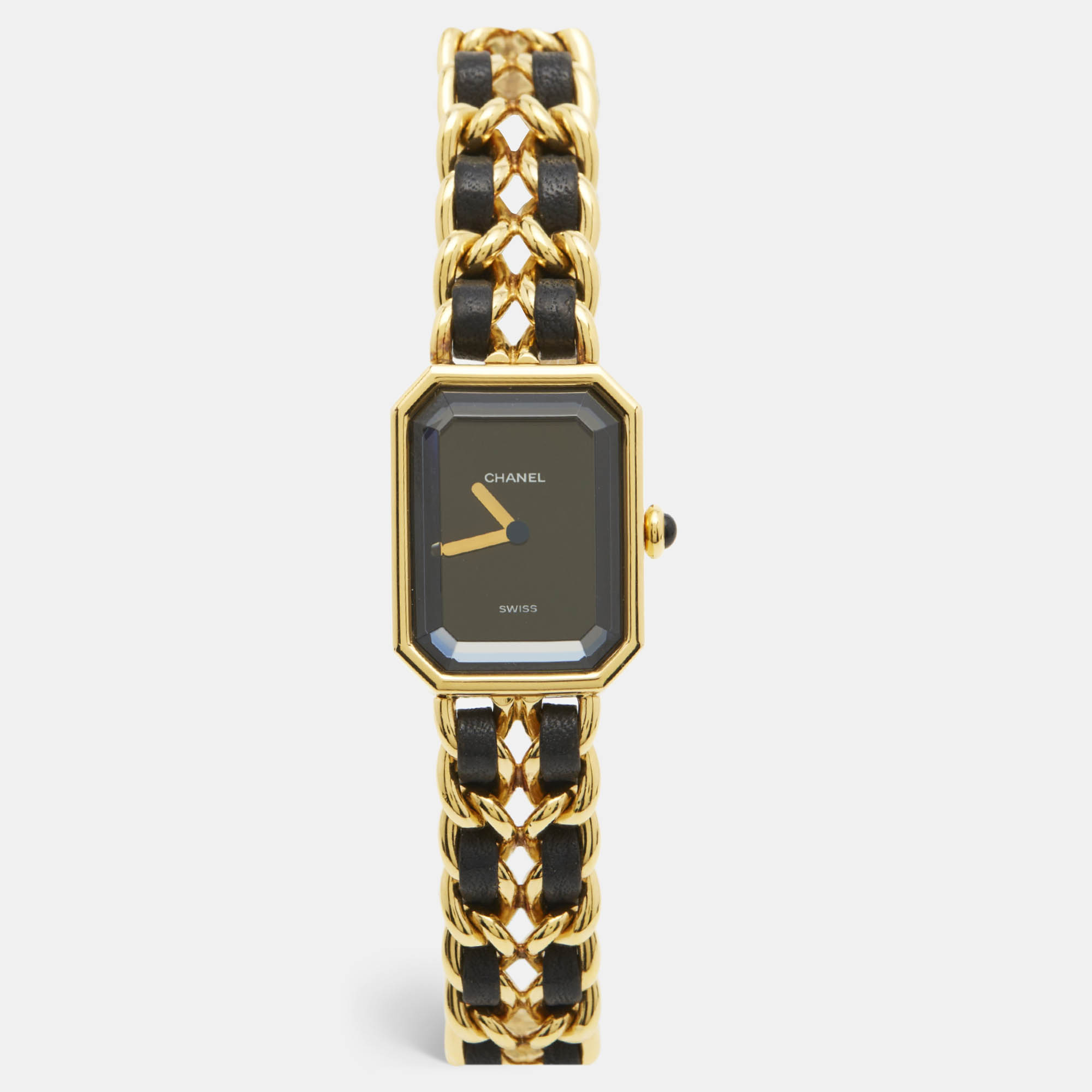 Chanel Premiere H0001 Black Dial Gold Plated Metal Leather Women's Wristwatch
Chanel Premiere H0001 Black Dial Gold Plated Metal Leather Women's Wristwatch