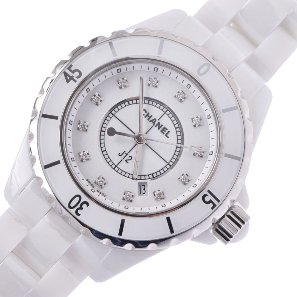 Chanel White Diamonds Ceramic And Stainless Steel J12 H1628 Women's Wristwatch
Chanel White Diamonds Ceramic And Stainless Steel J12 H1628 Women's Wristwatch
