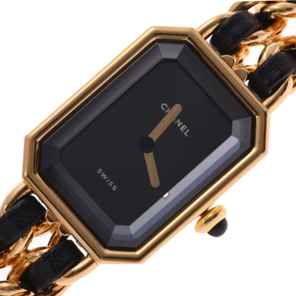 Chanel Black Yellow Gold Plated Stainless Steel Premiere Quartz Women's Wristwatch
Chanel Black Yellow Gold Plated Stainless Steel Premiere Quartz Women's Wristwatch