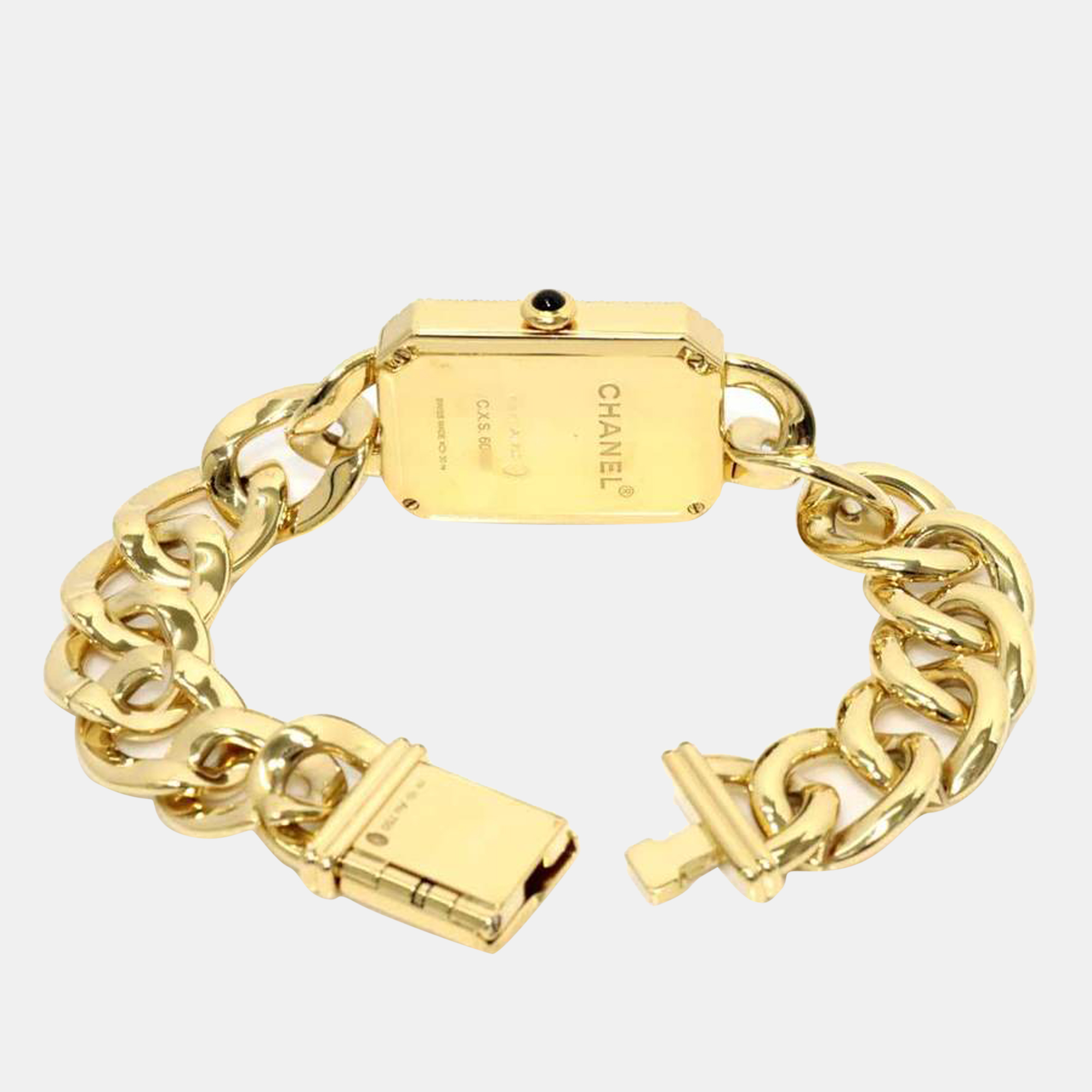 Chanel Black Diamonds 18 Yellow Gold Premiere H3259 Women's Wristwatch 20 Mm