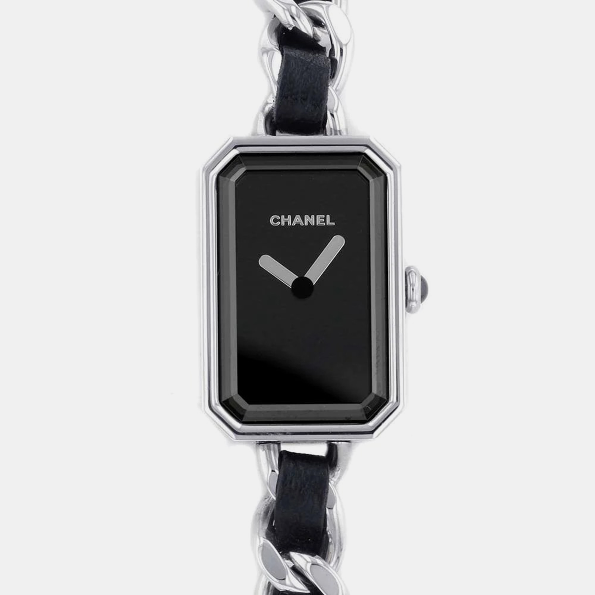 Chanel Black Stainless Steel Premiere H3749 Quartz Women's Wristwatch 16 Mm