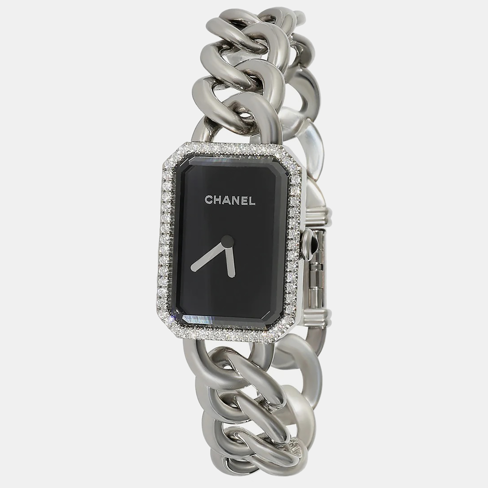 Chanel Black Stainless Steel Premiere H3254 Quartz Women's Wristwatch 20 Mm