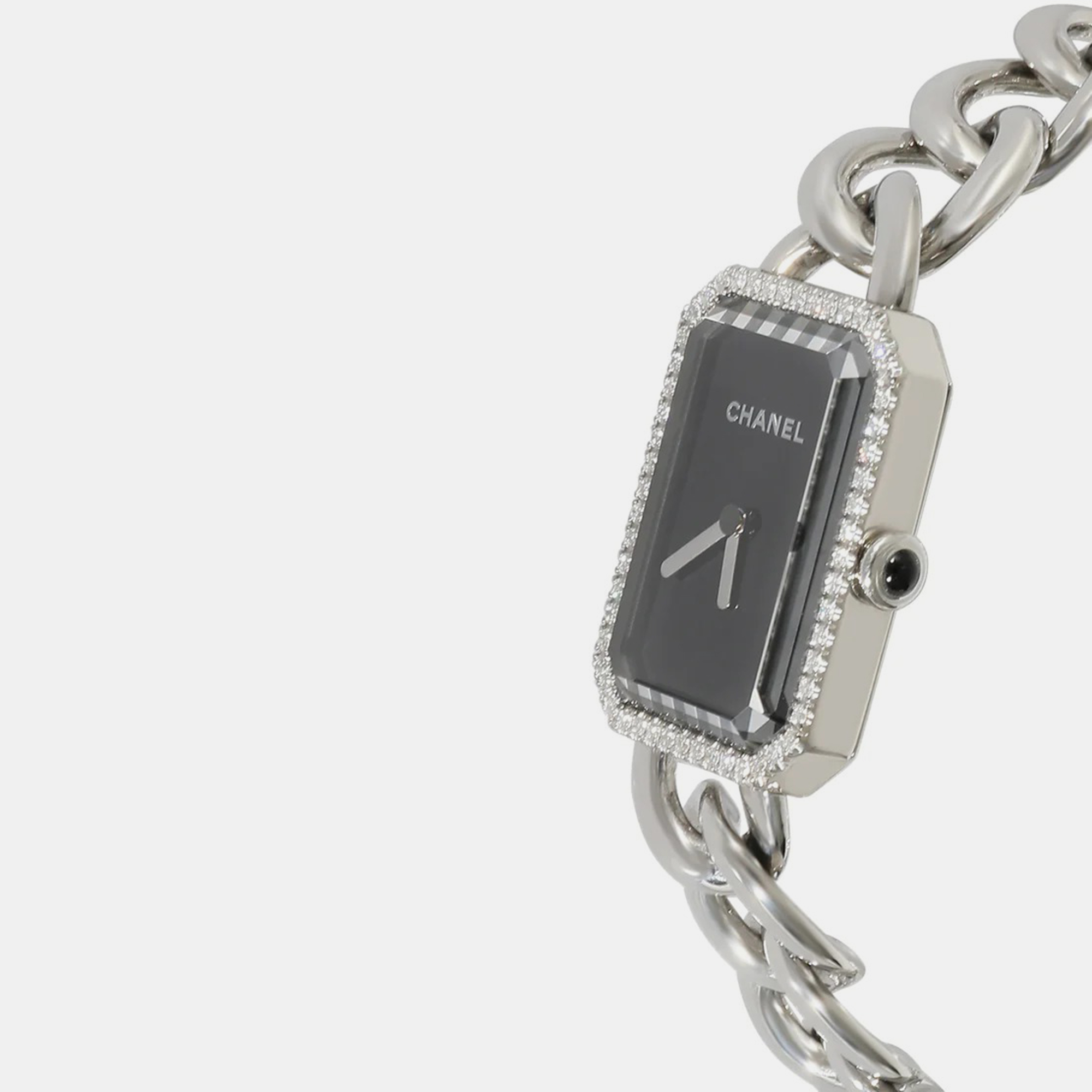 Chanel Black Stainless Steel Premiere H3254 Quartz Women's Wristwatch 20 Mm