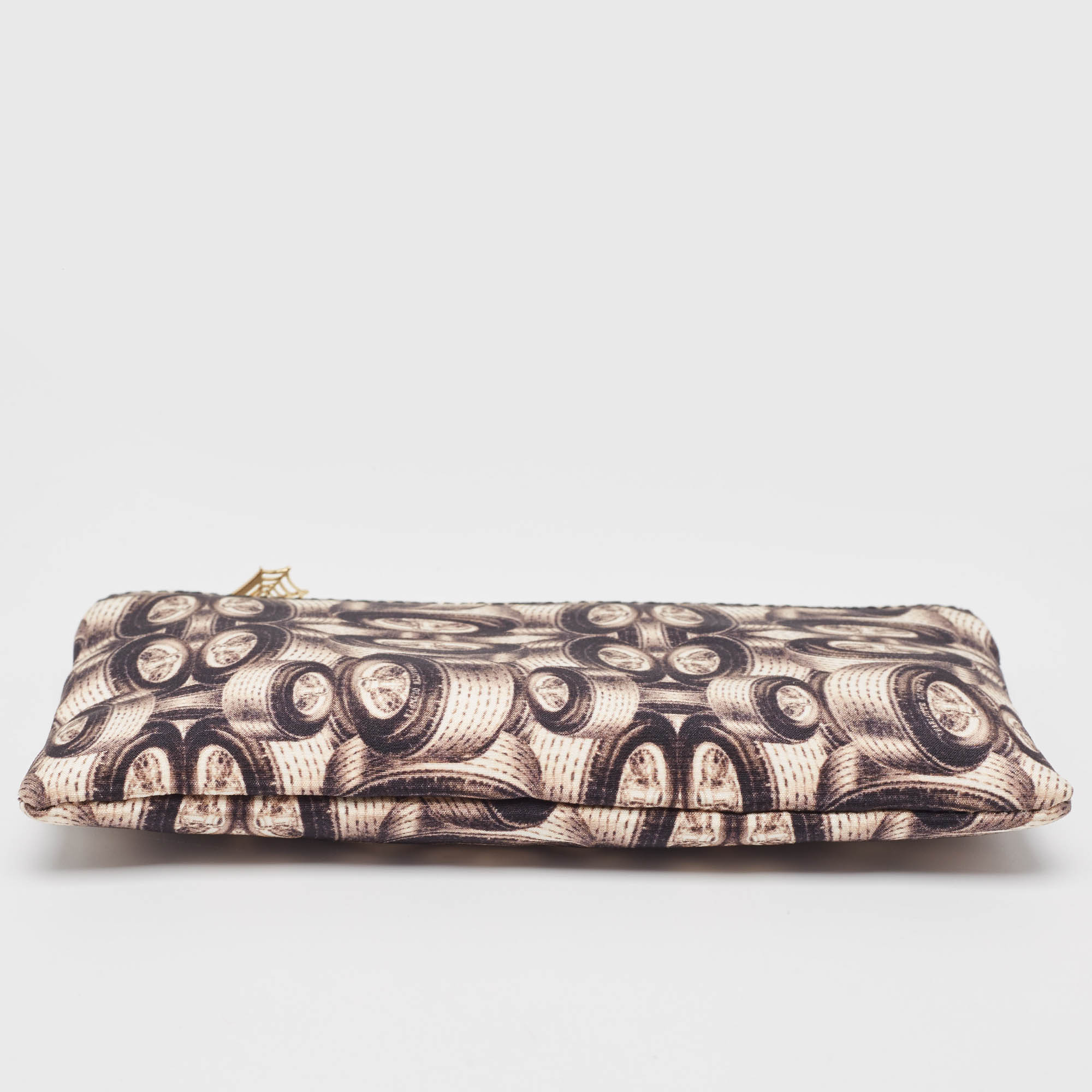 Charlotte Olympia Multicolor Printed Fabric Zip Pouch