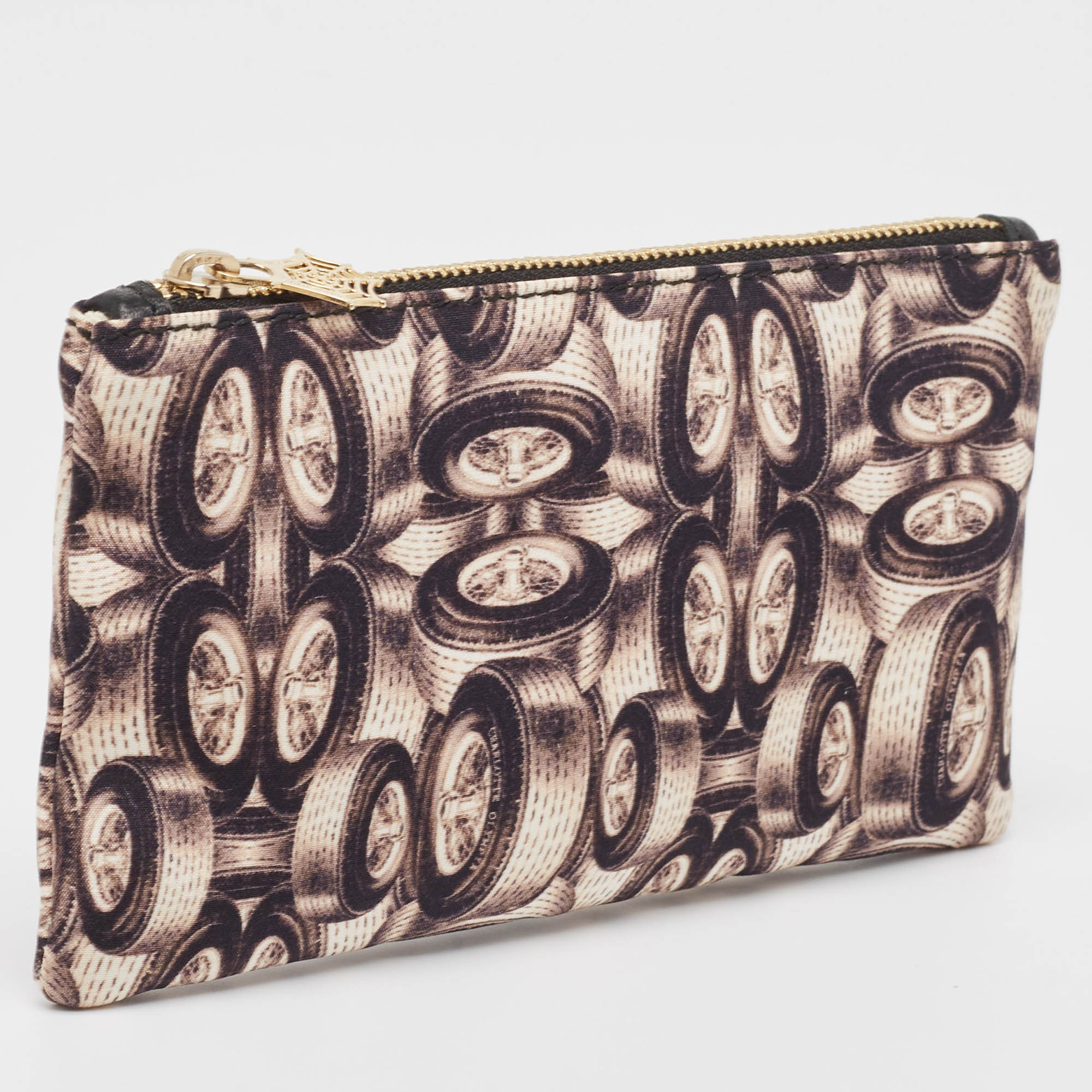 Charlotte Olympia Multicolor Printed Fabric Zip Pouch