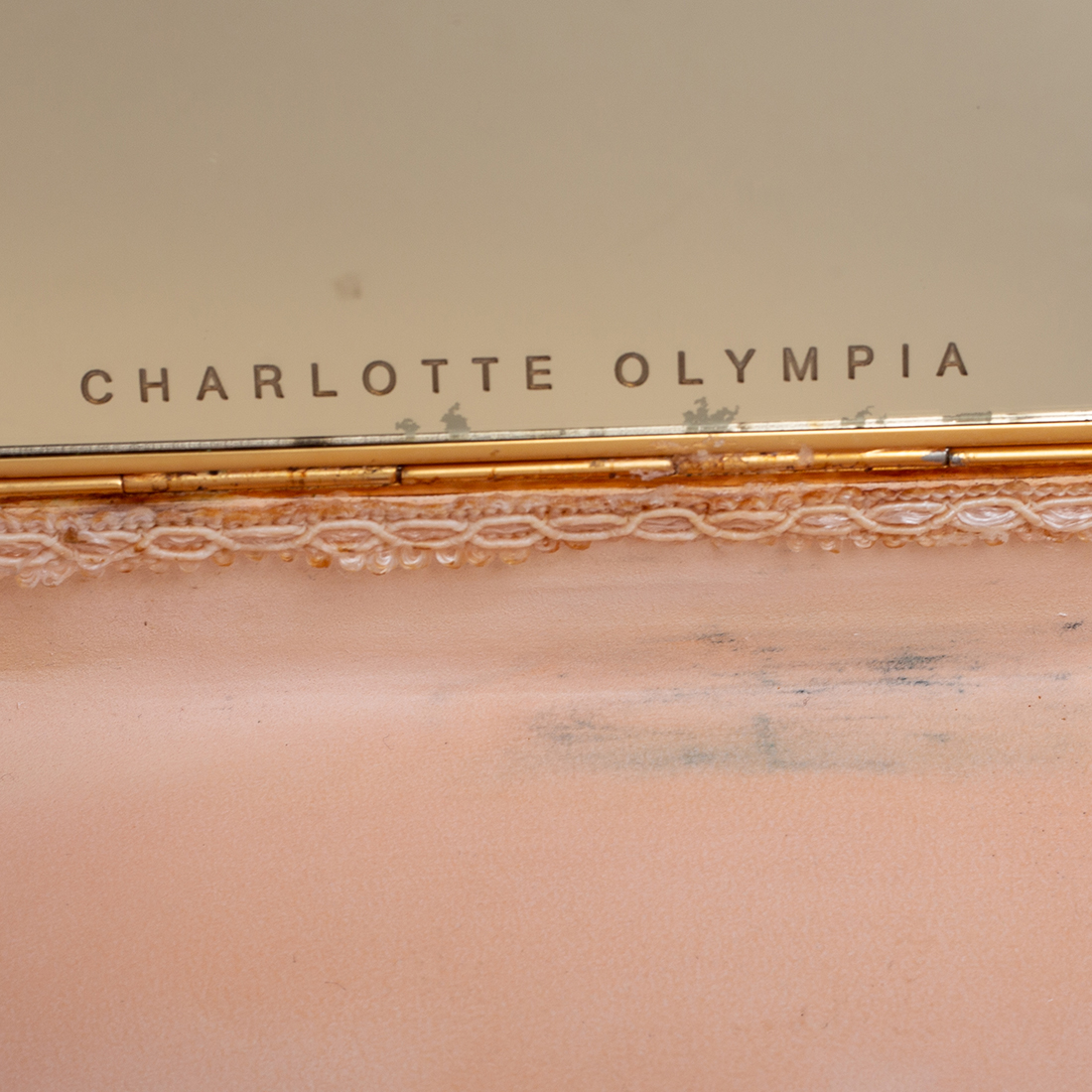 Charlotte Olympia Gold Metal Clutch