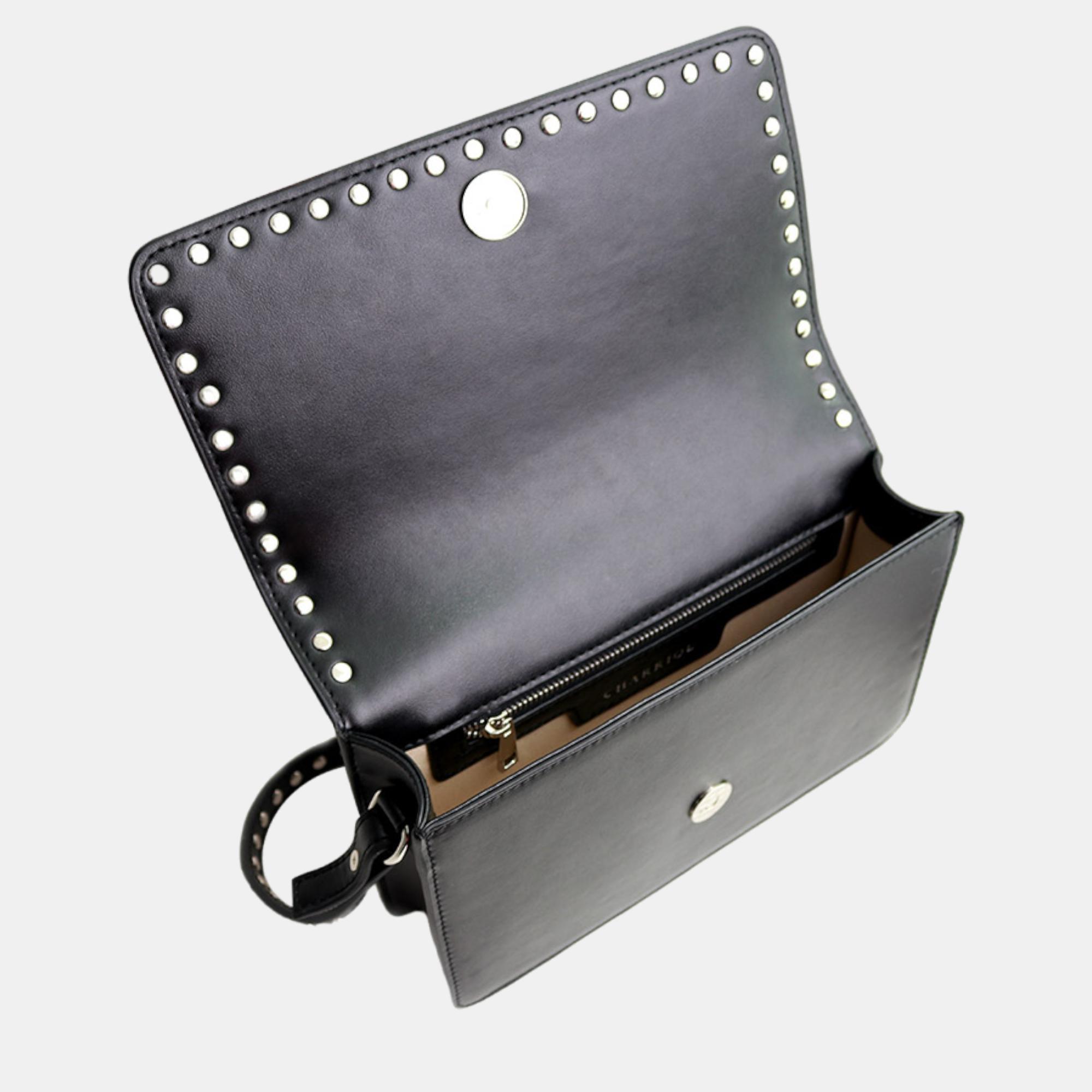 Charriol Black Leather ZenHarmony Handbag