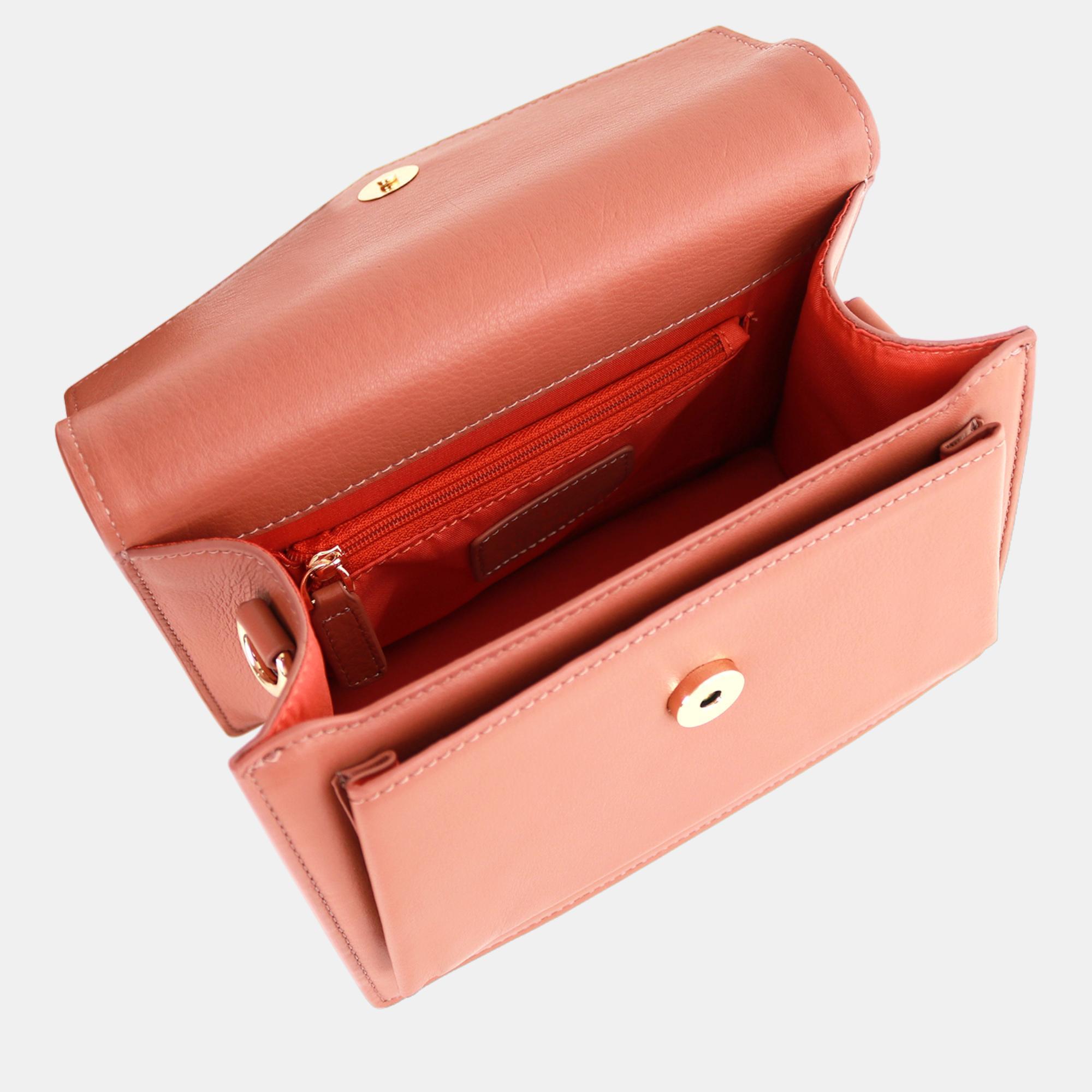 Charriol Light Brown Leather Twilight Handbag