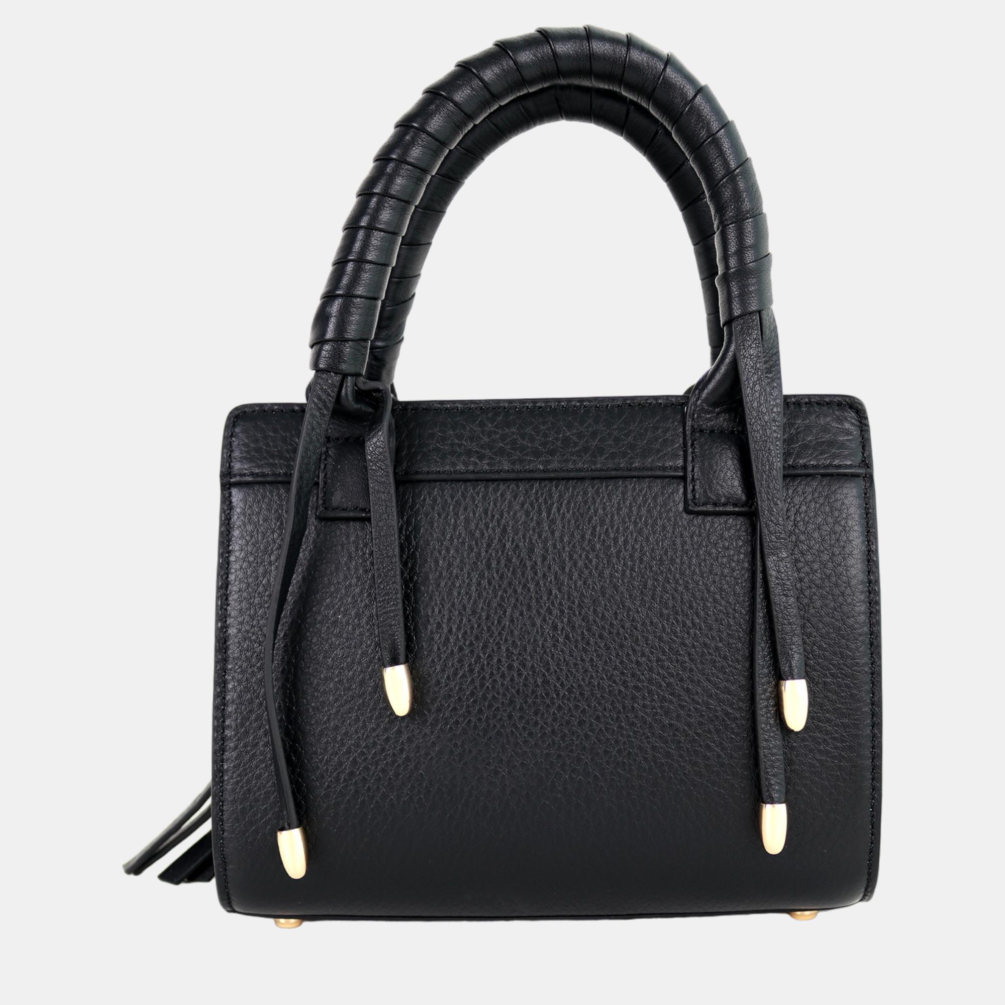 Charriol Black  Leather Forever Handbag