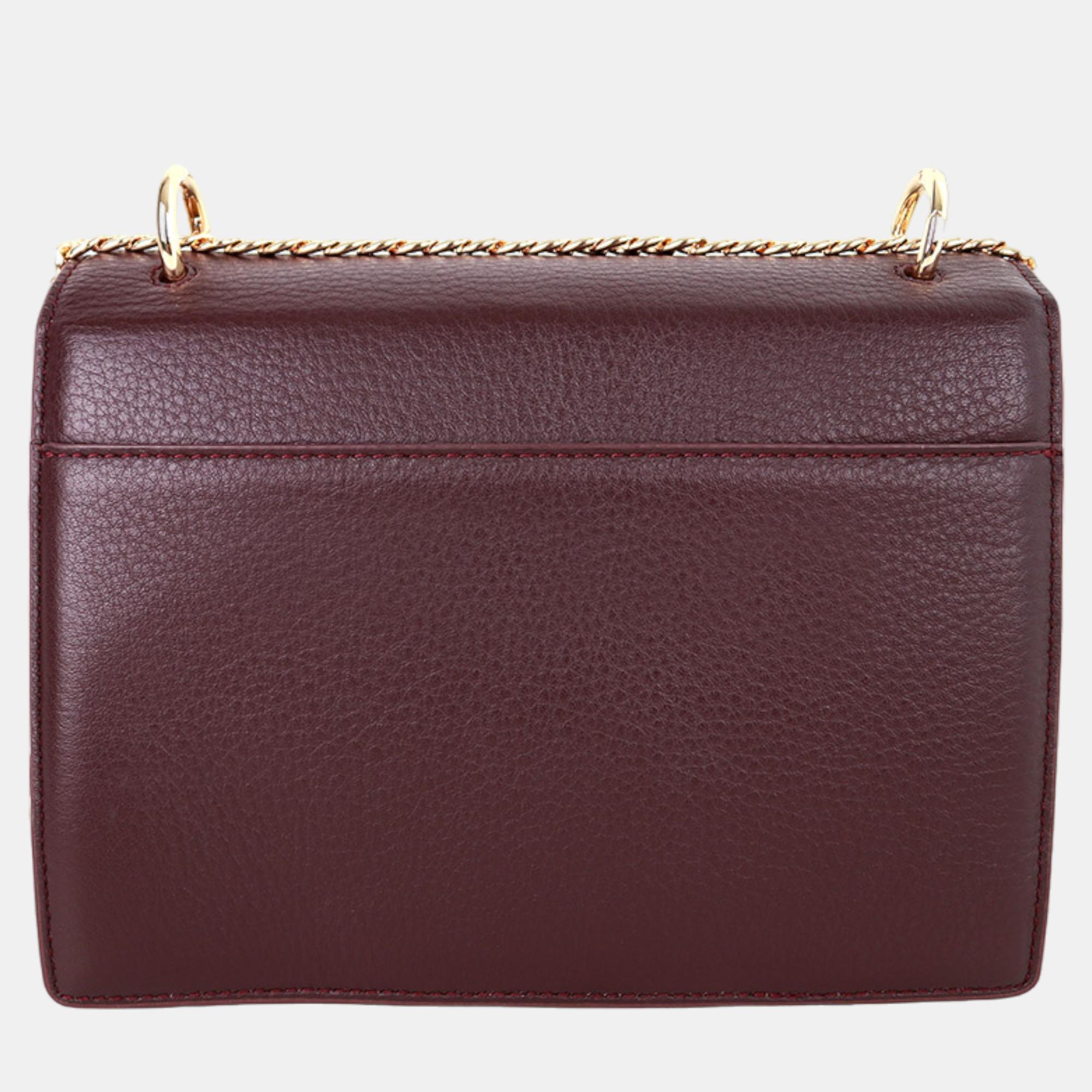 Charriol Chocolate Leather Forever Handbag