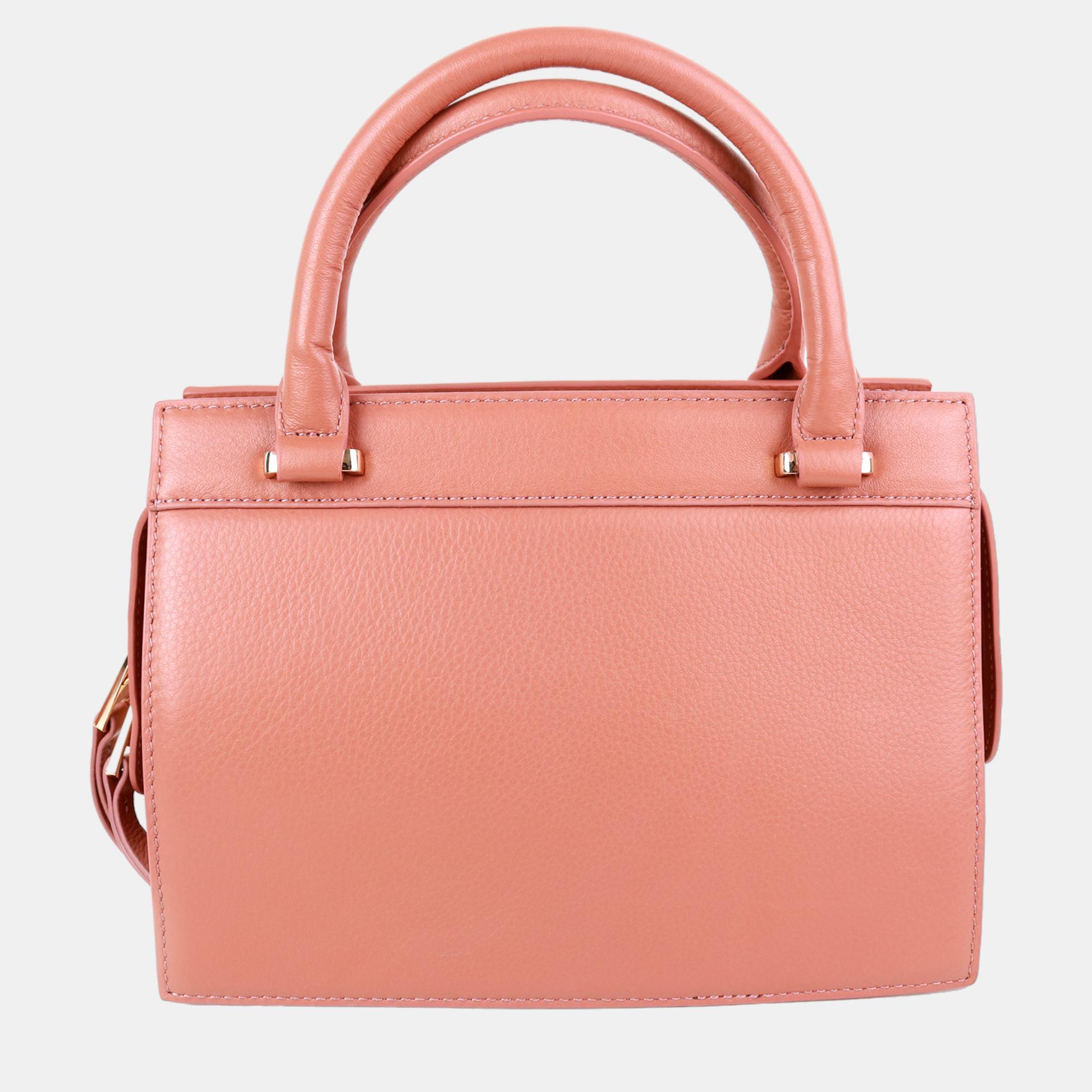 Charriol Light Brown Leather Forever Handbag
