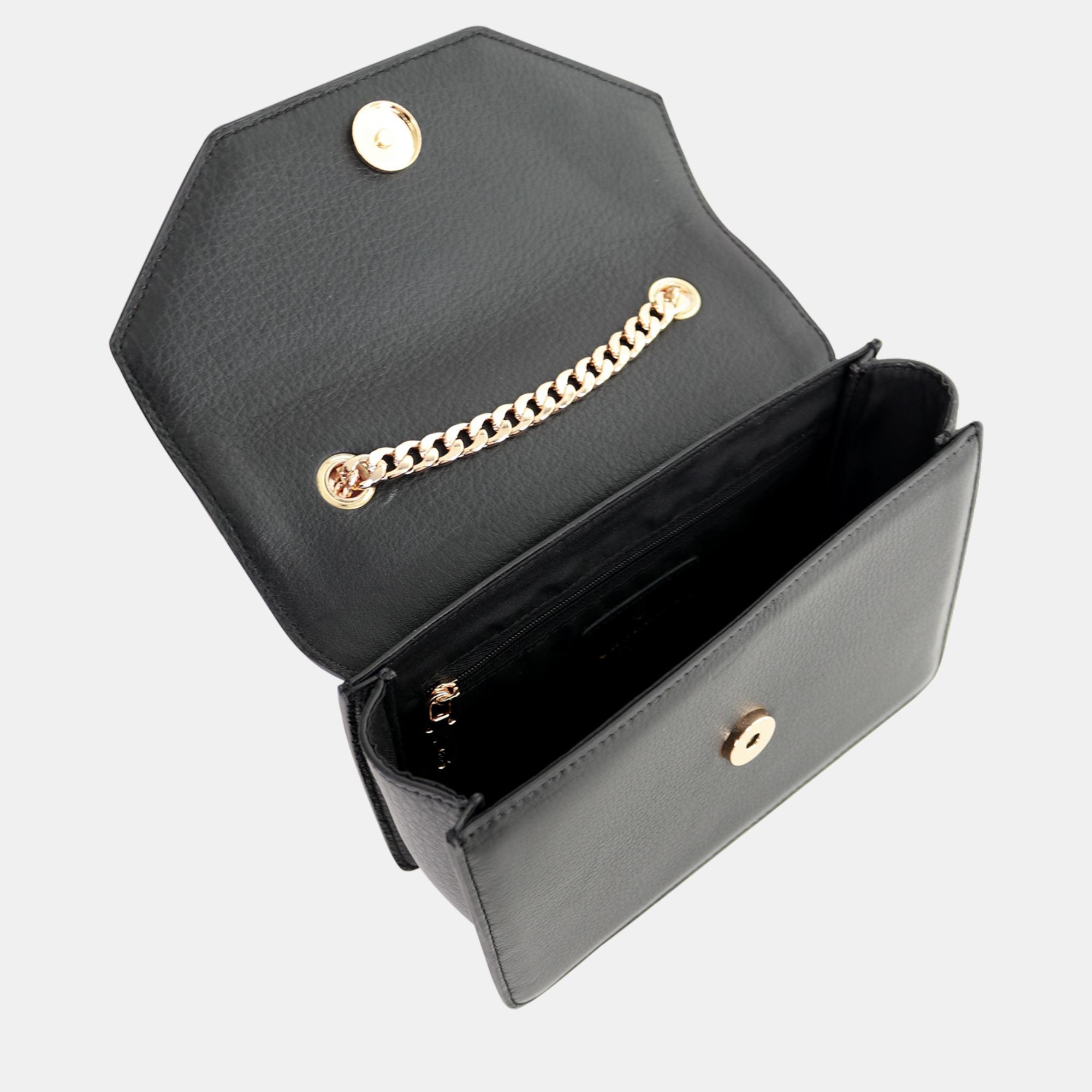 Charriol Black Leather Twilight Handbag