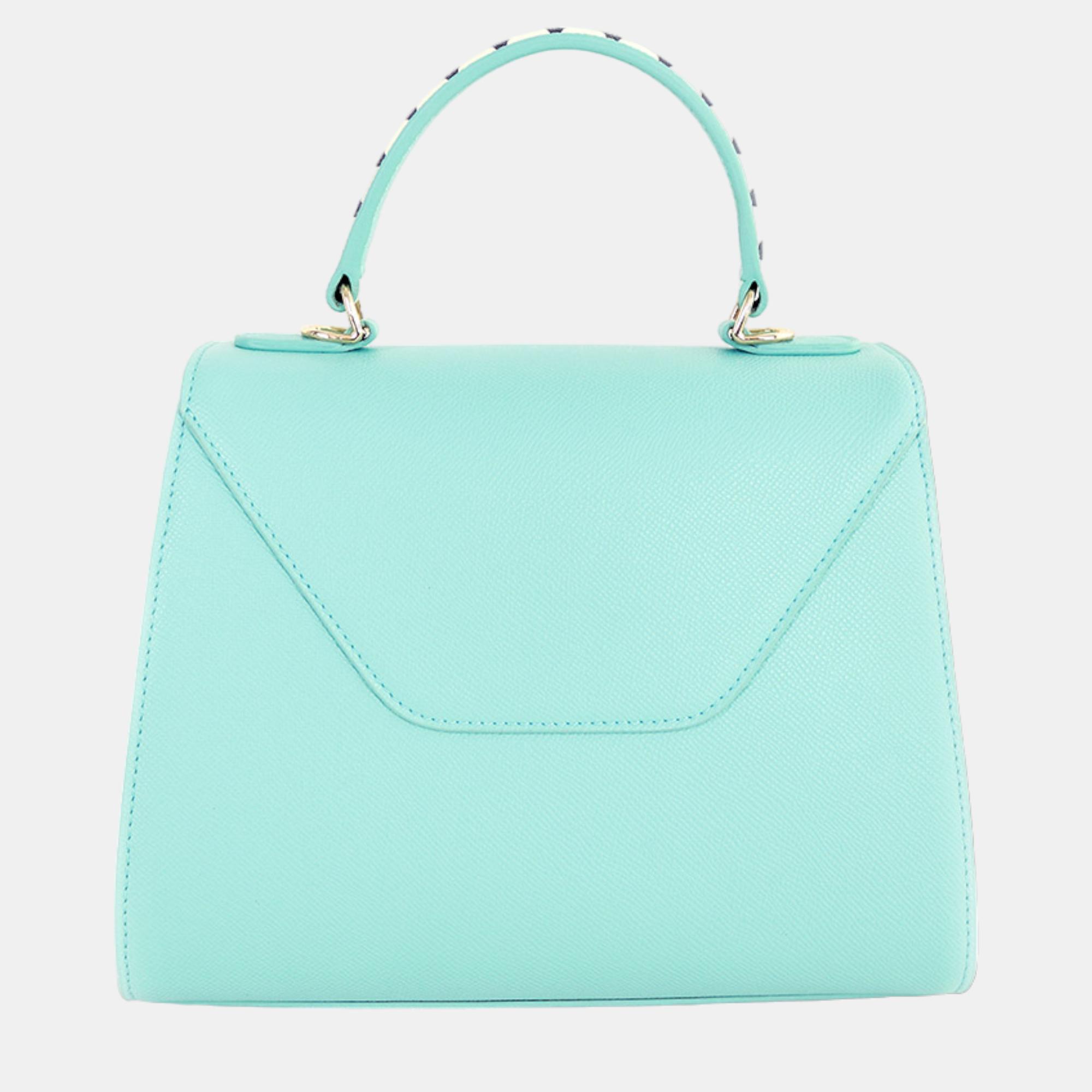 Charriol Blue & Navy Leather LE REVE Handbag