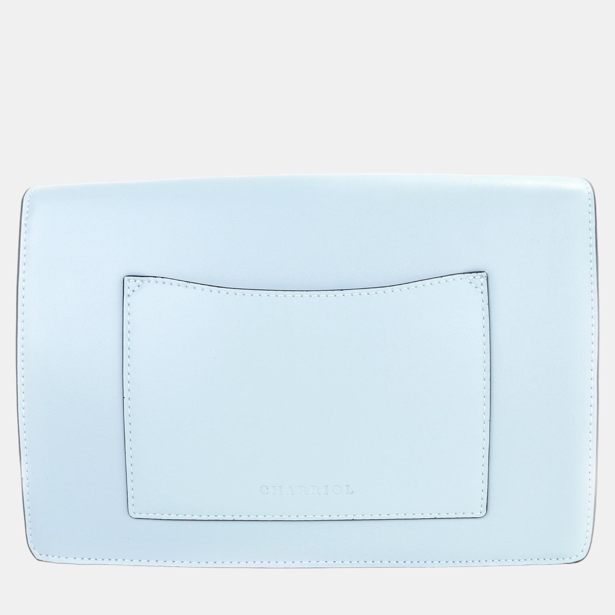 Charriol Blue Leather TWIST Handbag