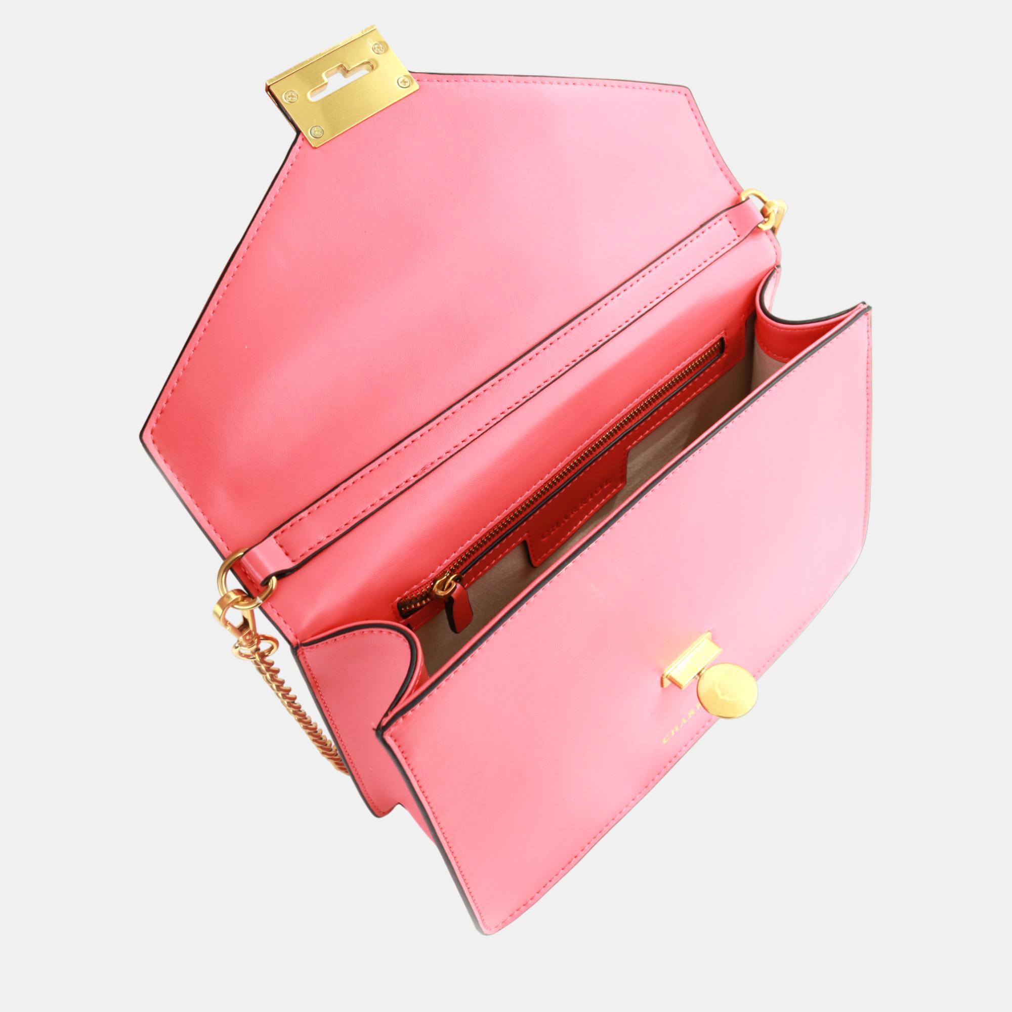 Charriol Coral  Leather TWIST Handbag