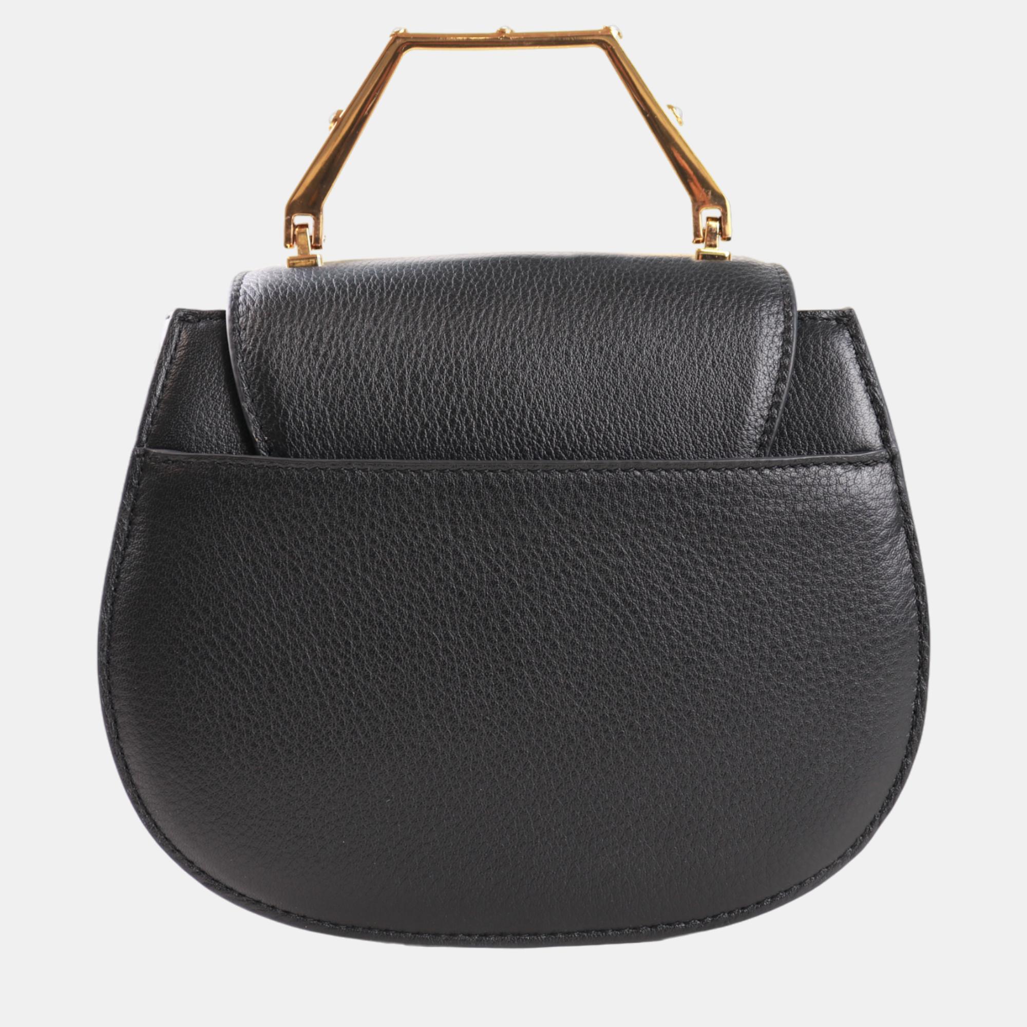 Charriol Black Leather MARIE OLGA Handbag