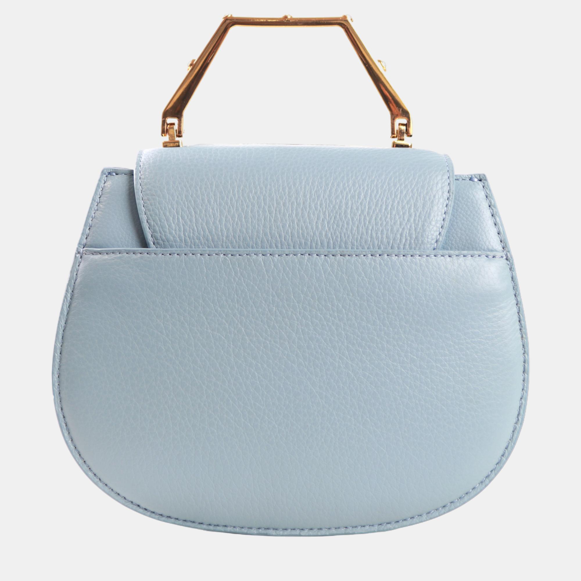 Charriol Light Blue Leather MARIE OLGA Handbag