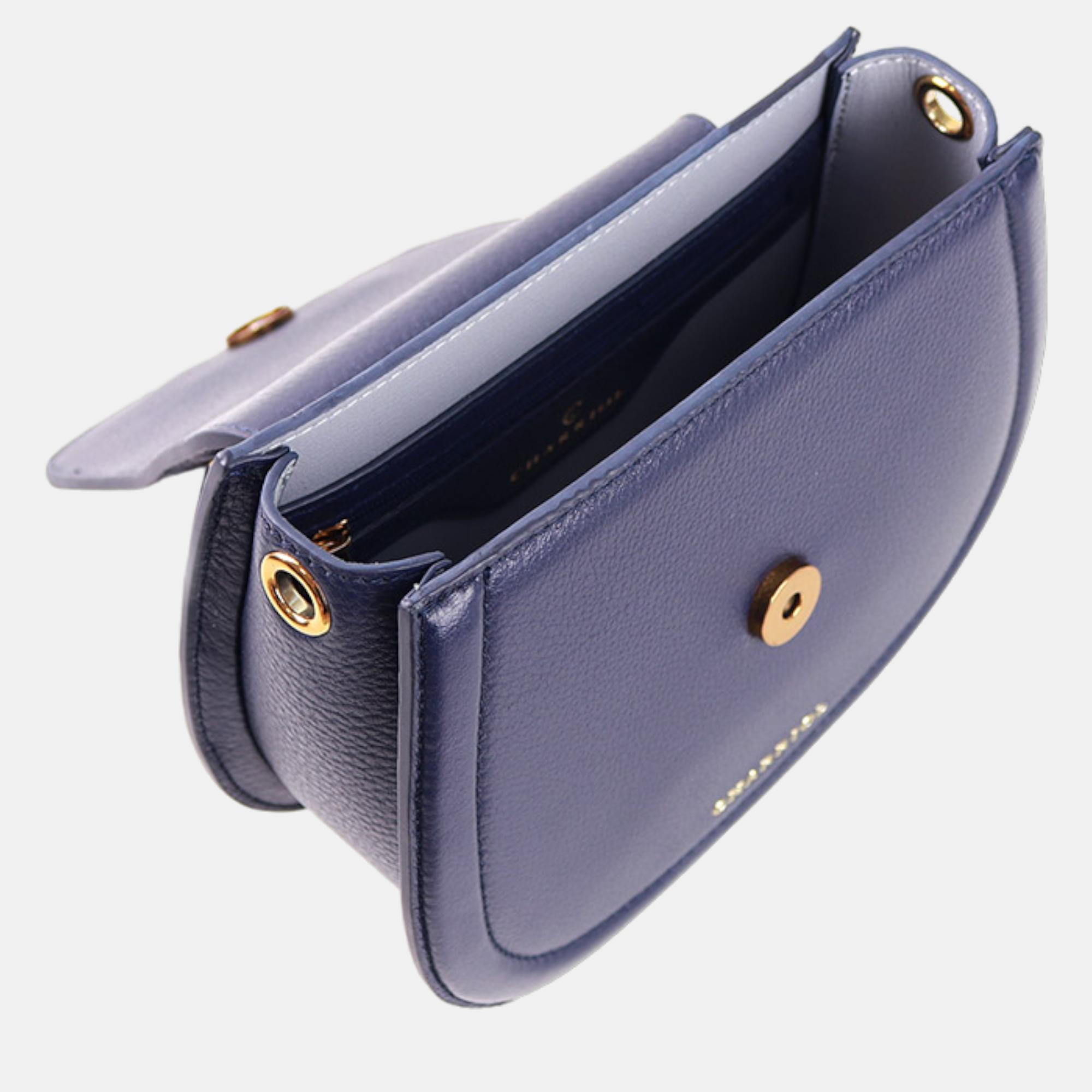 Charriol Dark Blue Leather MARIE OLGA Handbag
