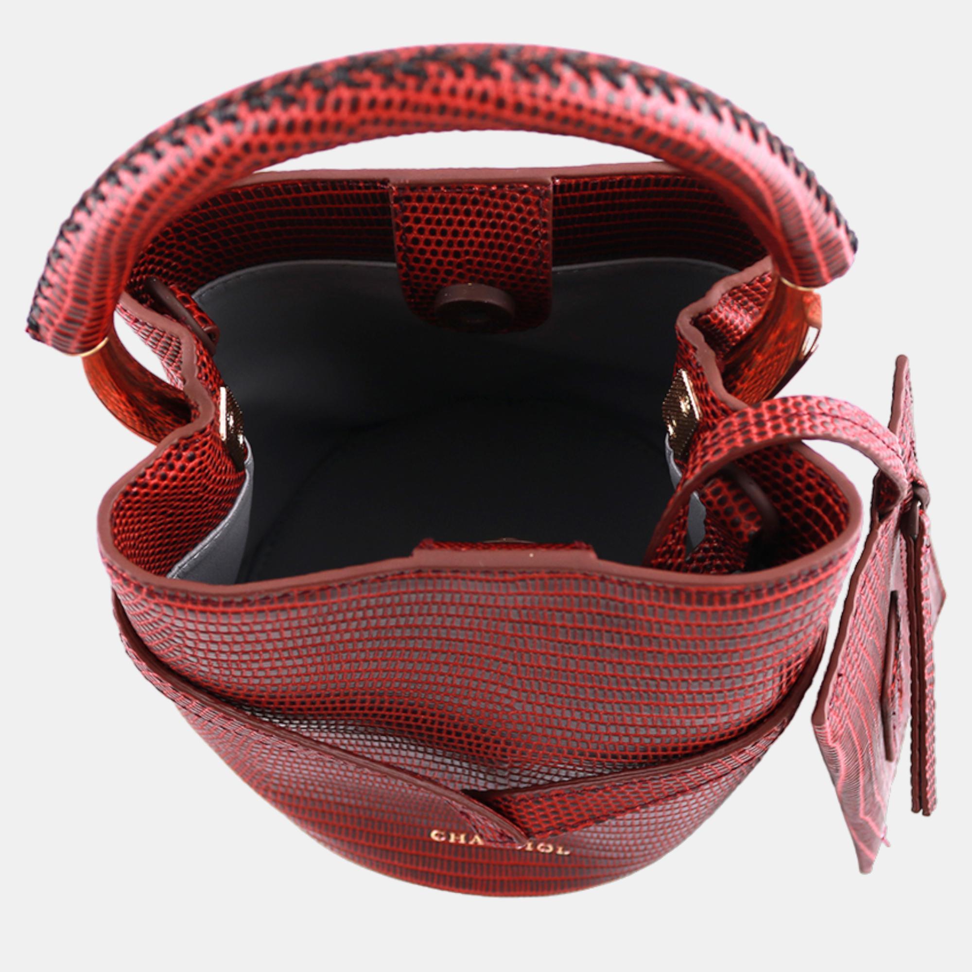 Charriol Bordeaux Leather ZENITUDE Handbag