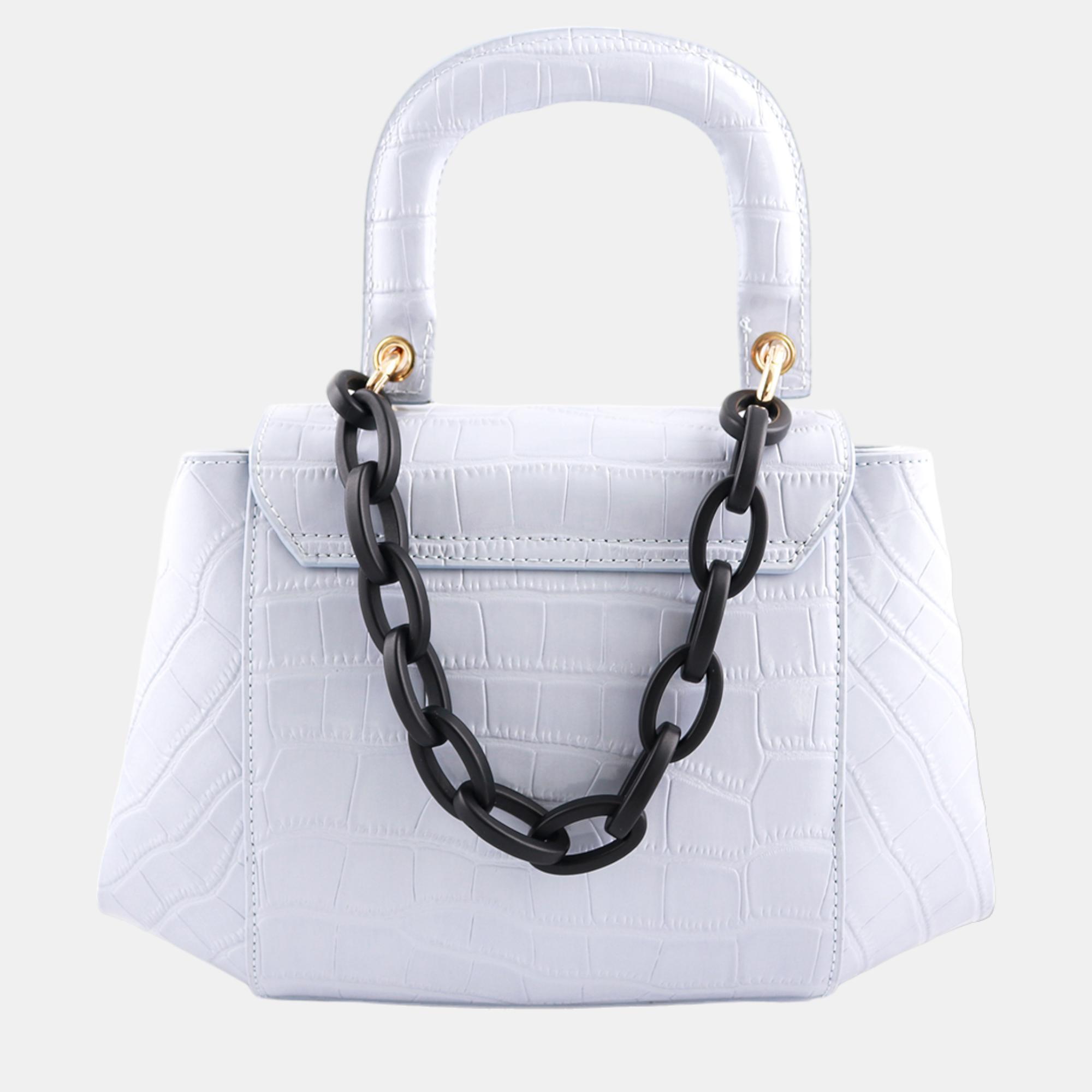 Charriol Blue Leather Passion Handbag