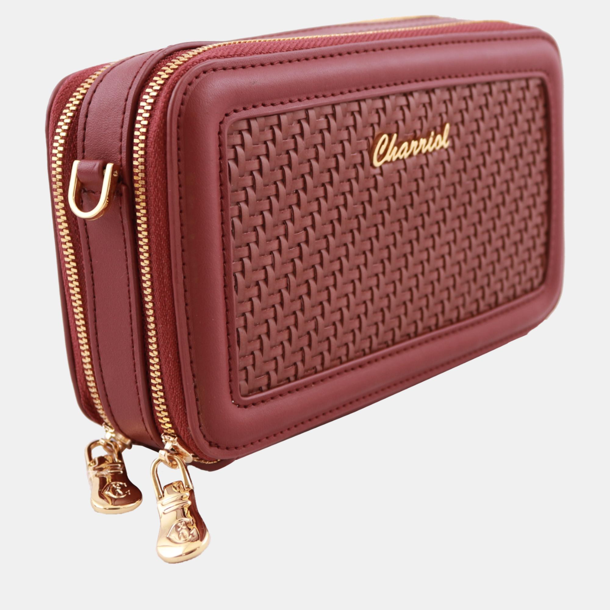 Charriol Burgundy Leather Christina Wallet