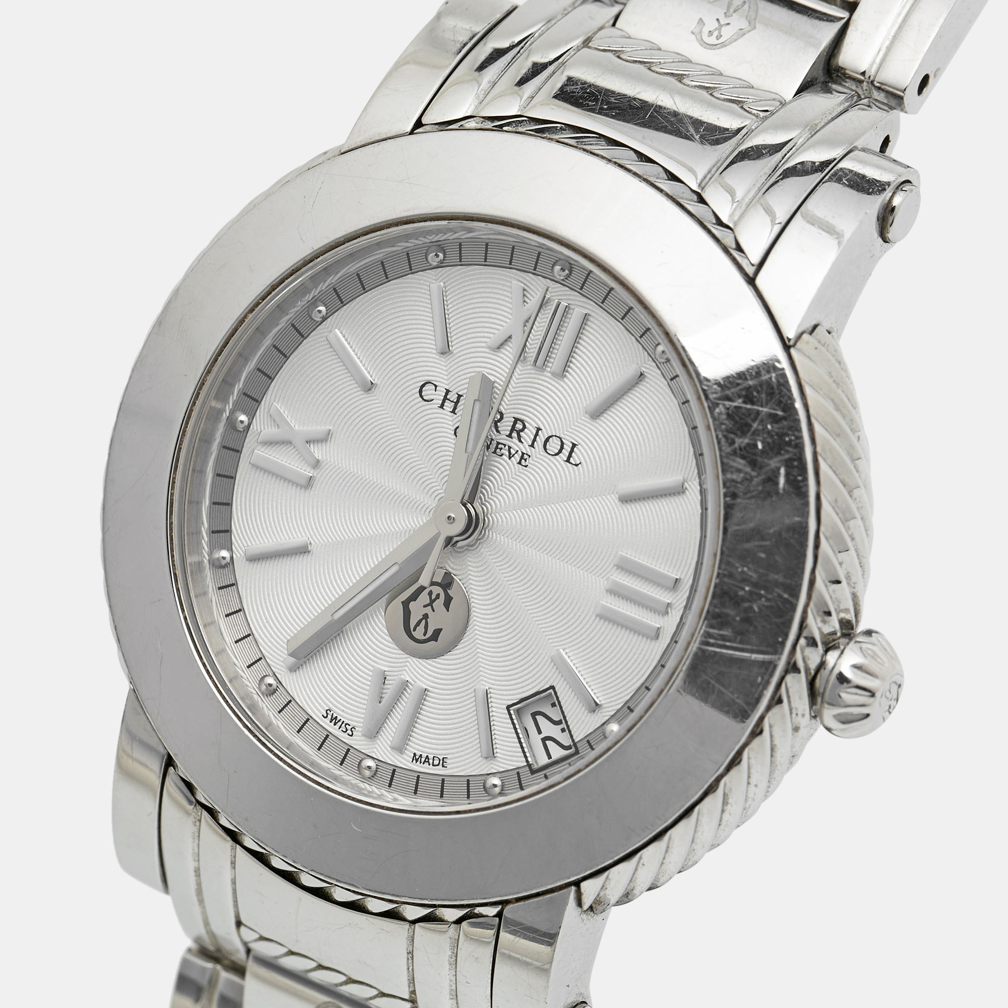 Charriol Silver Stainless Steel Parisii P33 Women's Wristwatch 33MM