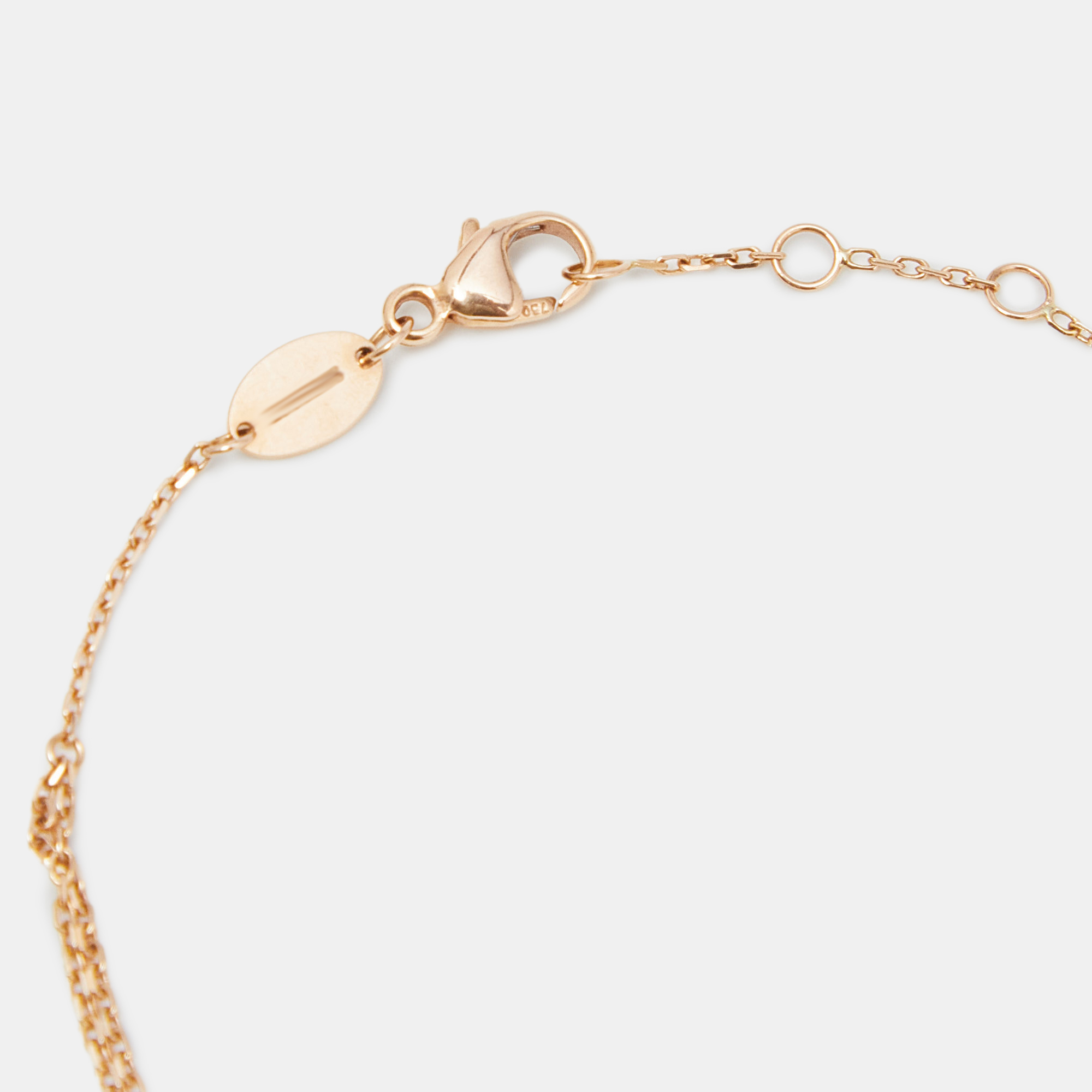 Chaumet Jeux De Liens Mother Of Pearl Diamond 18k Rose Gold Bracelet