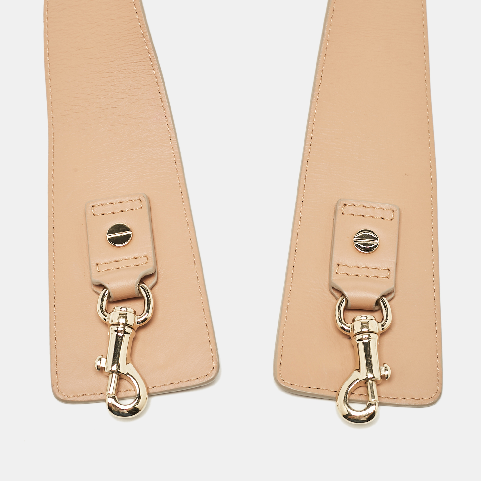 Chloe Beige Leather Adjustable Shoulder Strap