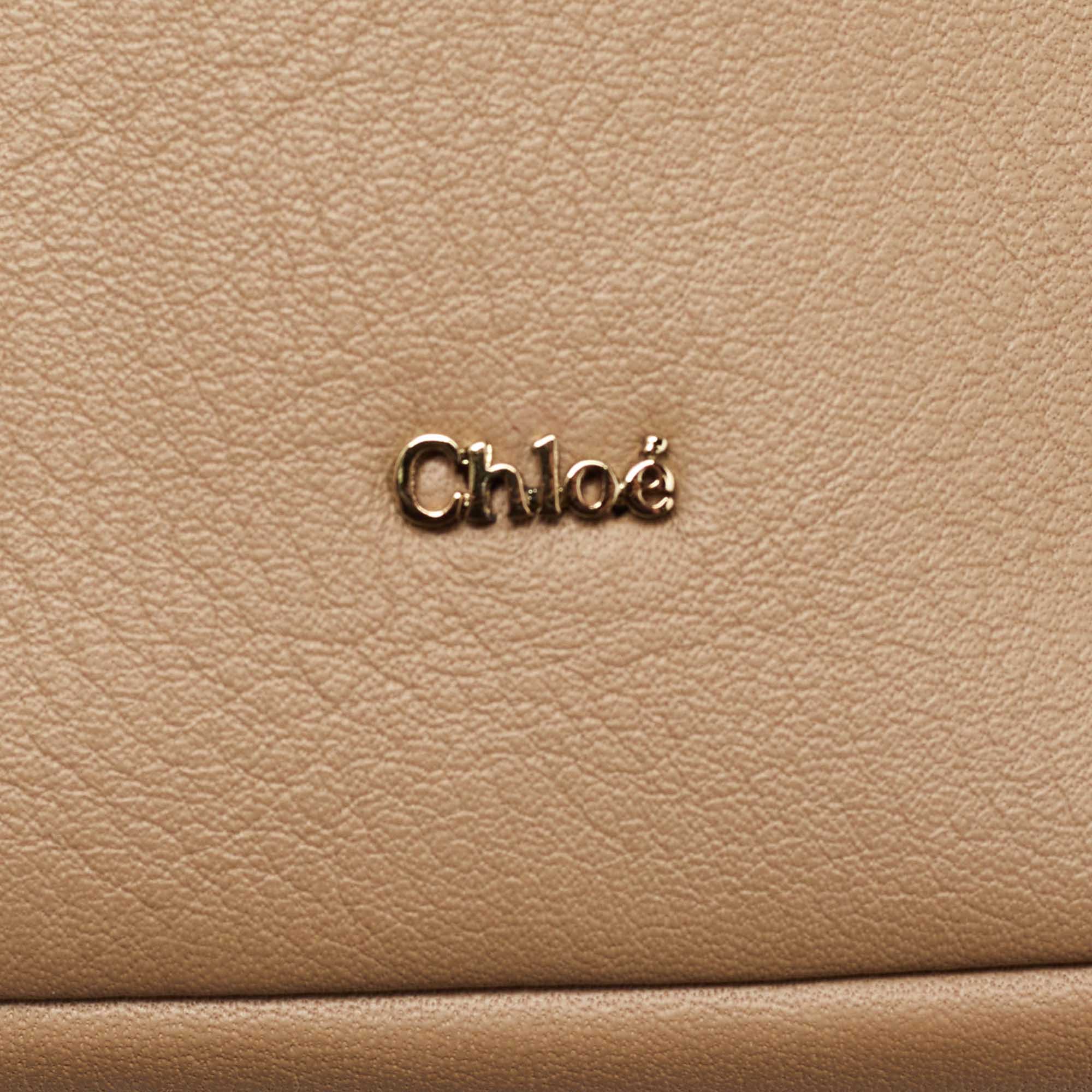 Chloe Beige Leather Eva IPad Cover