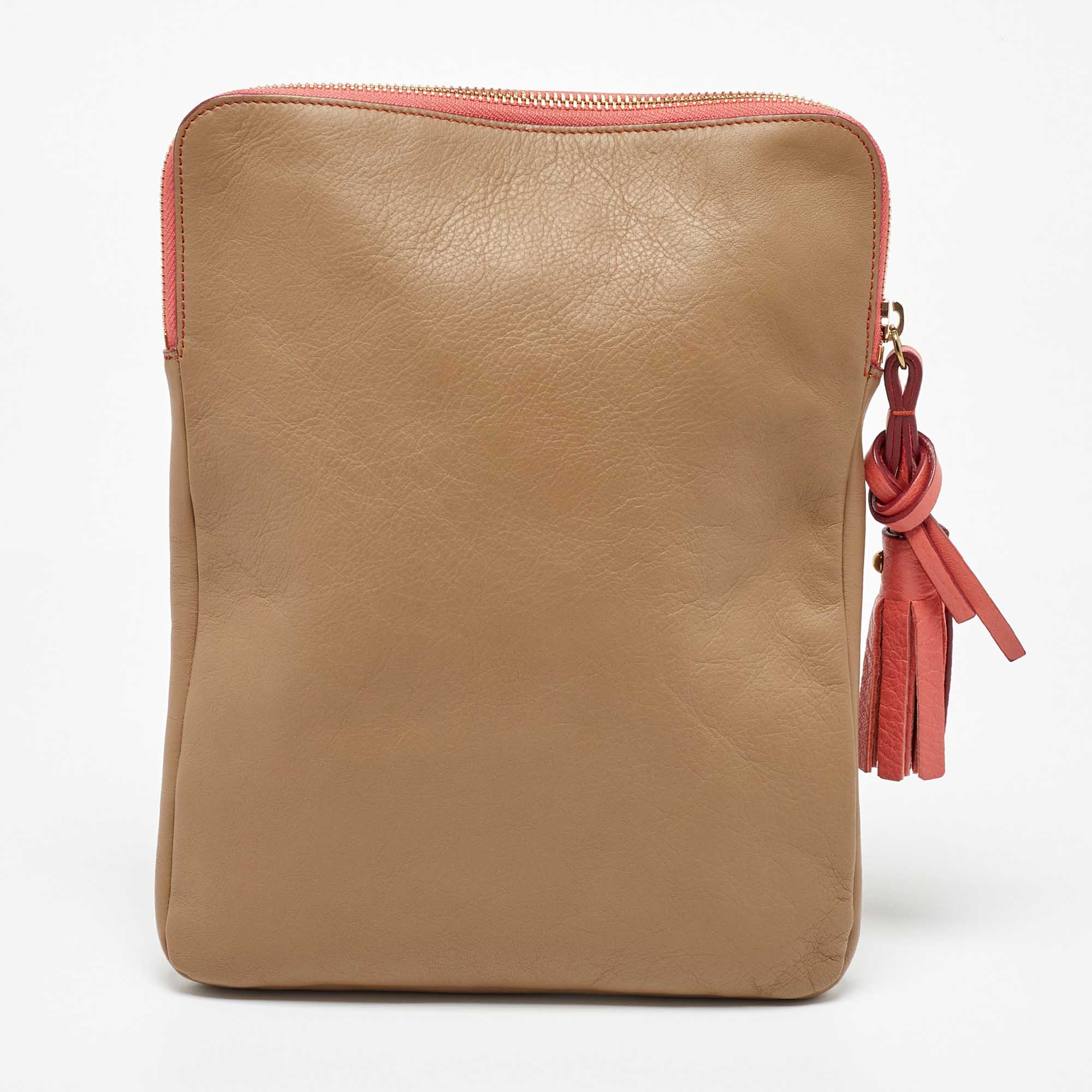 Chloe Beige Leather Eva IPad Cover